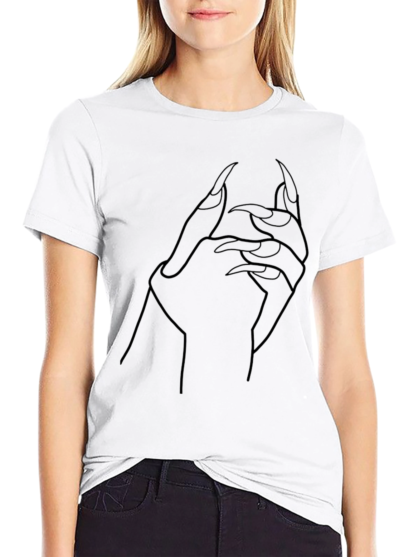 Clawed Hand Graphic Tee - Mens Black T-Shirt