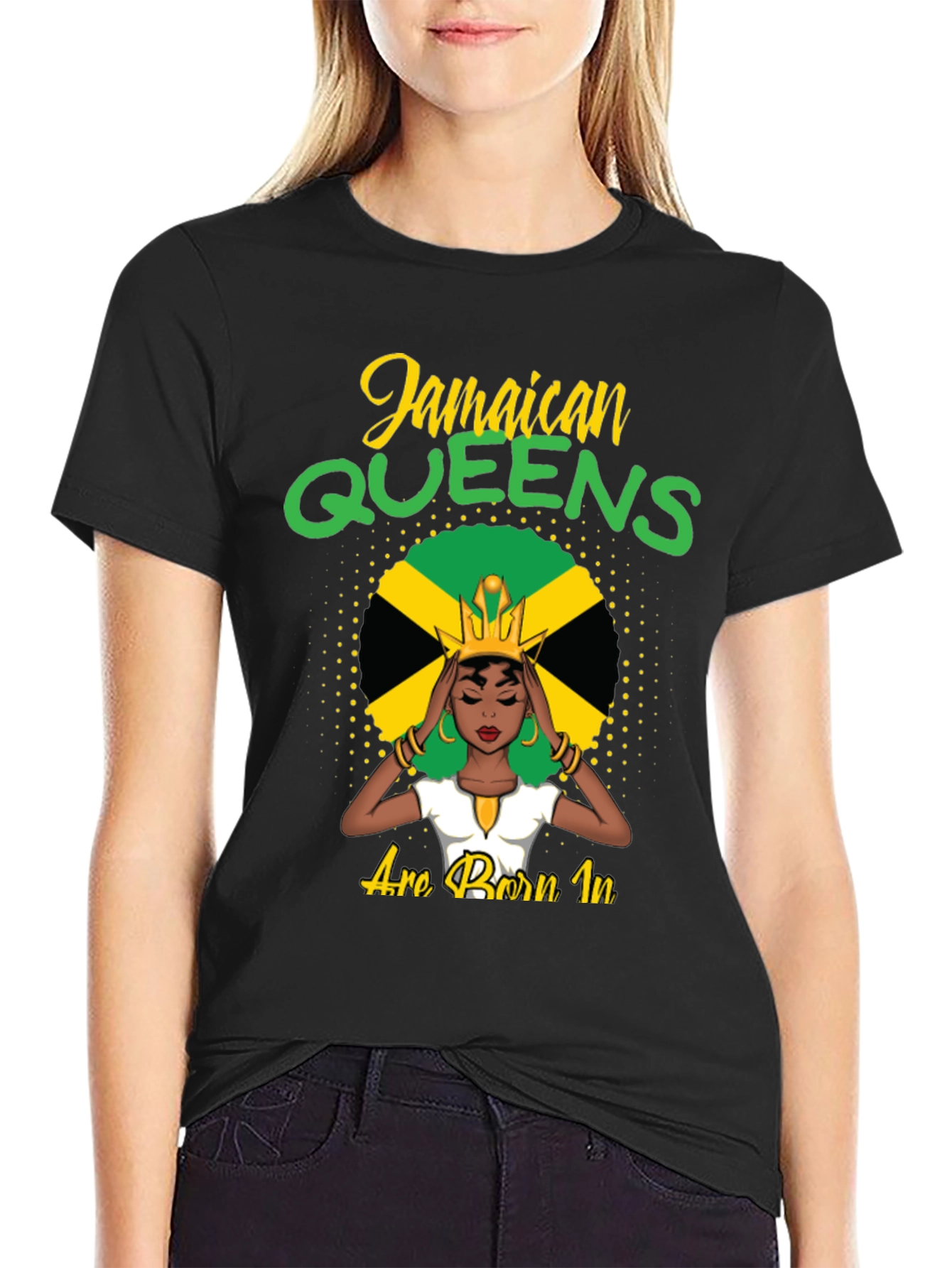 Jamaican Queens T-Shirt - Born In Jamaica Pride