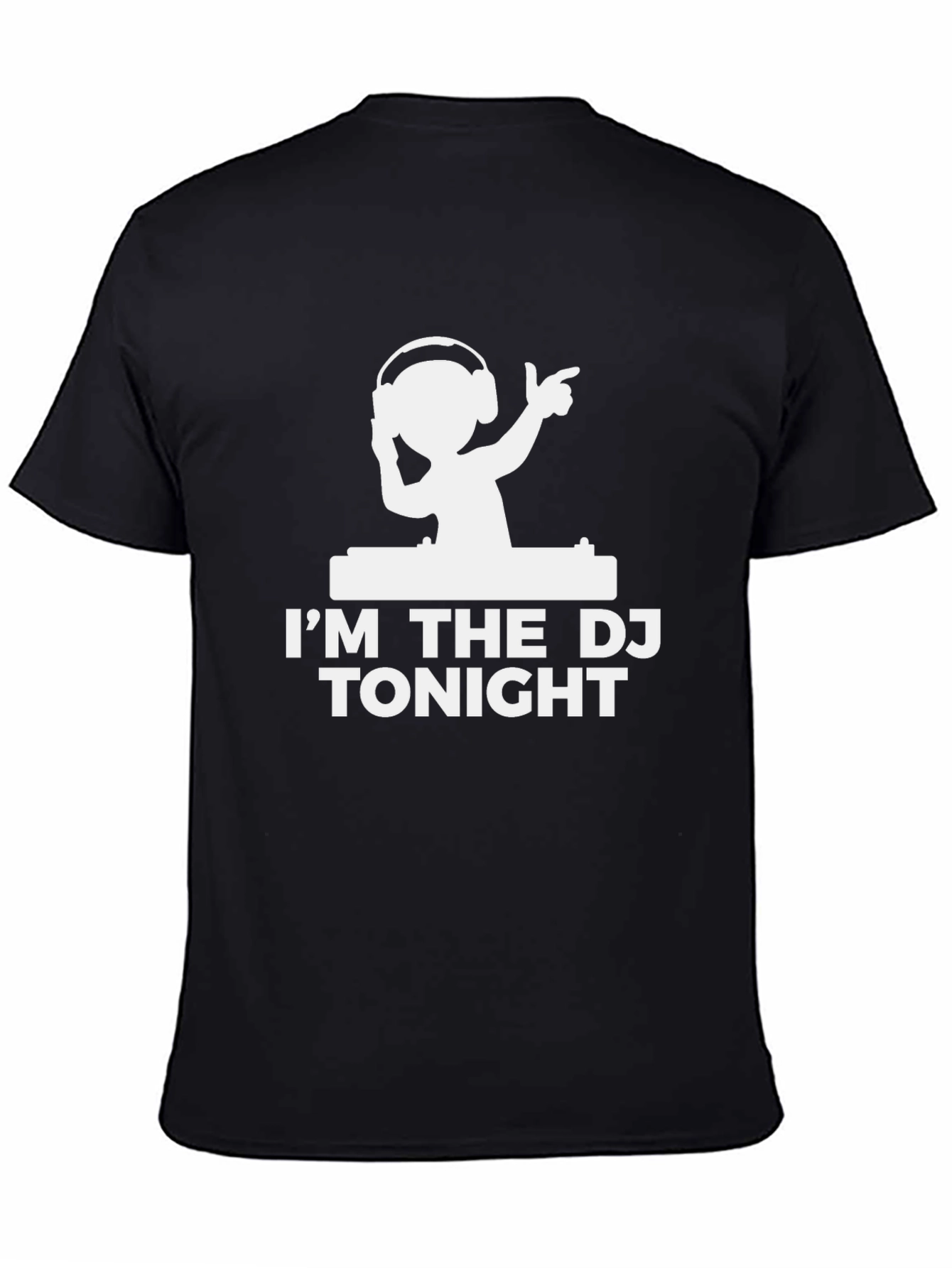 DJ Tonight Graphic Tee - Black Cotton Blend