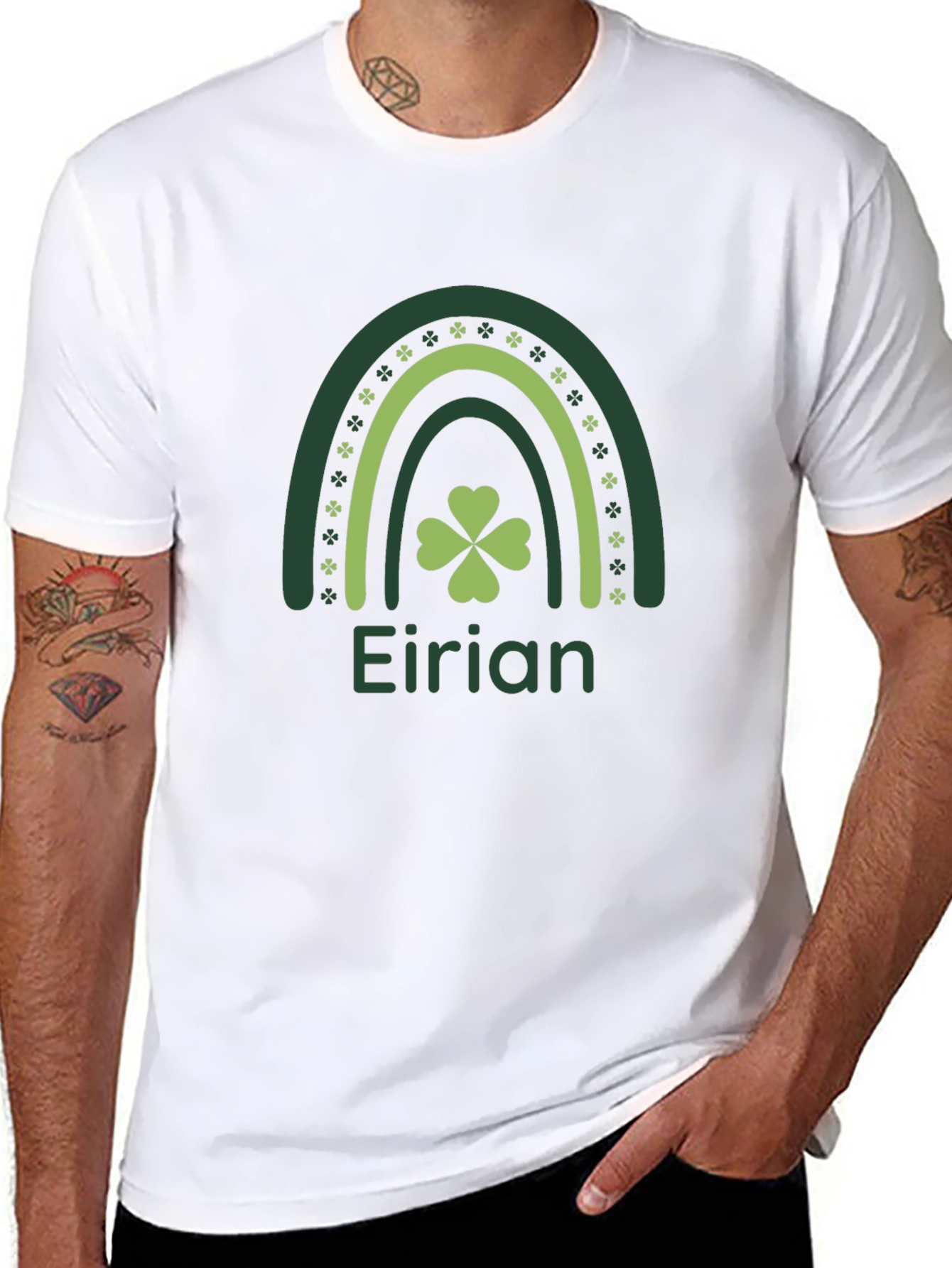 Eirian Rainbow Shamrock St. Patricks Day T-Shirt