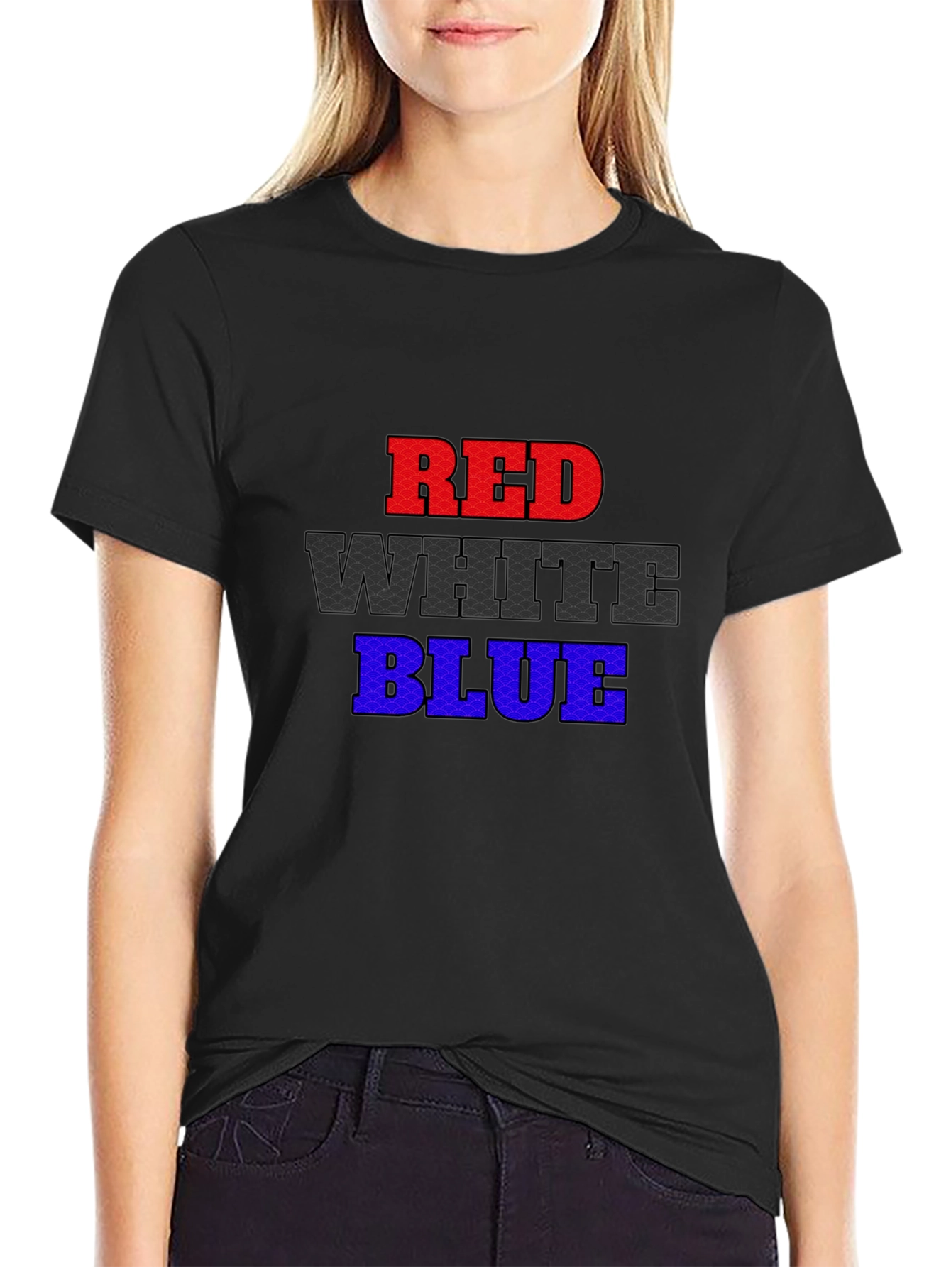 Red White Blue Patriotic Graphic T-Shirt