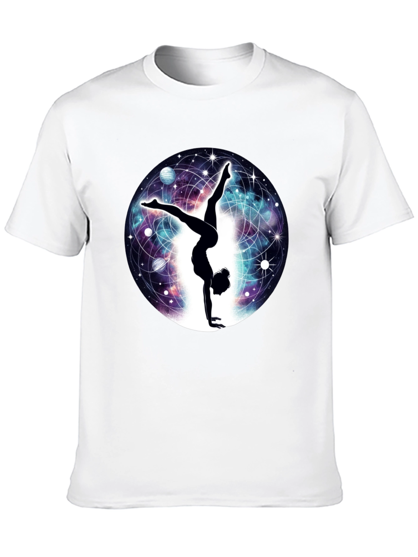 Cosmic Handstand T-Shirt - Yoga & Space