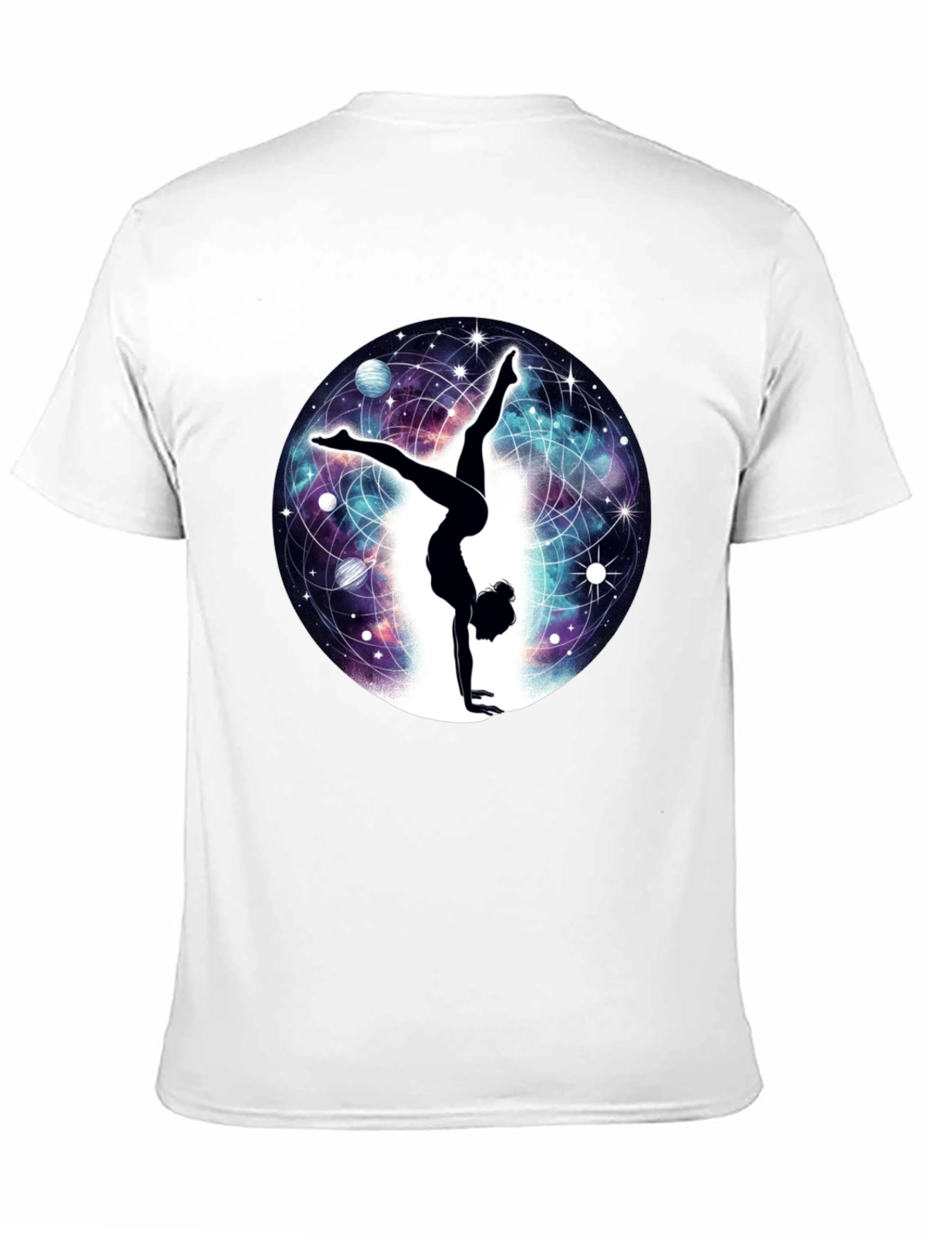 Cosmic Handstand T-Shirt - Yoga & Space