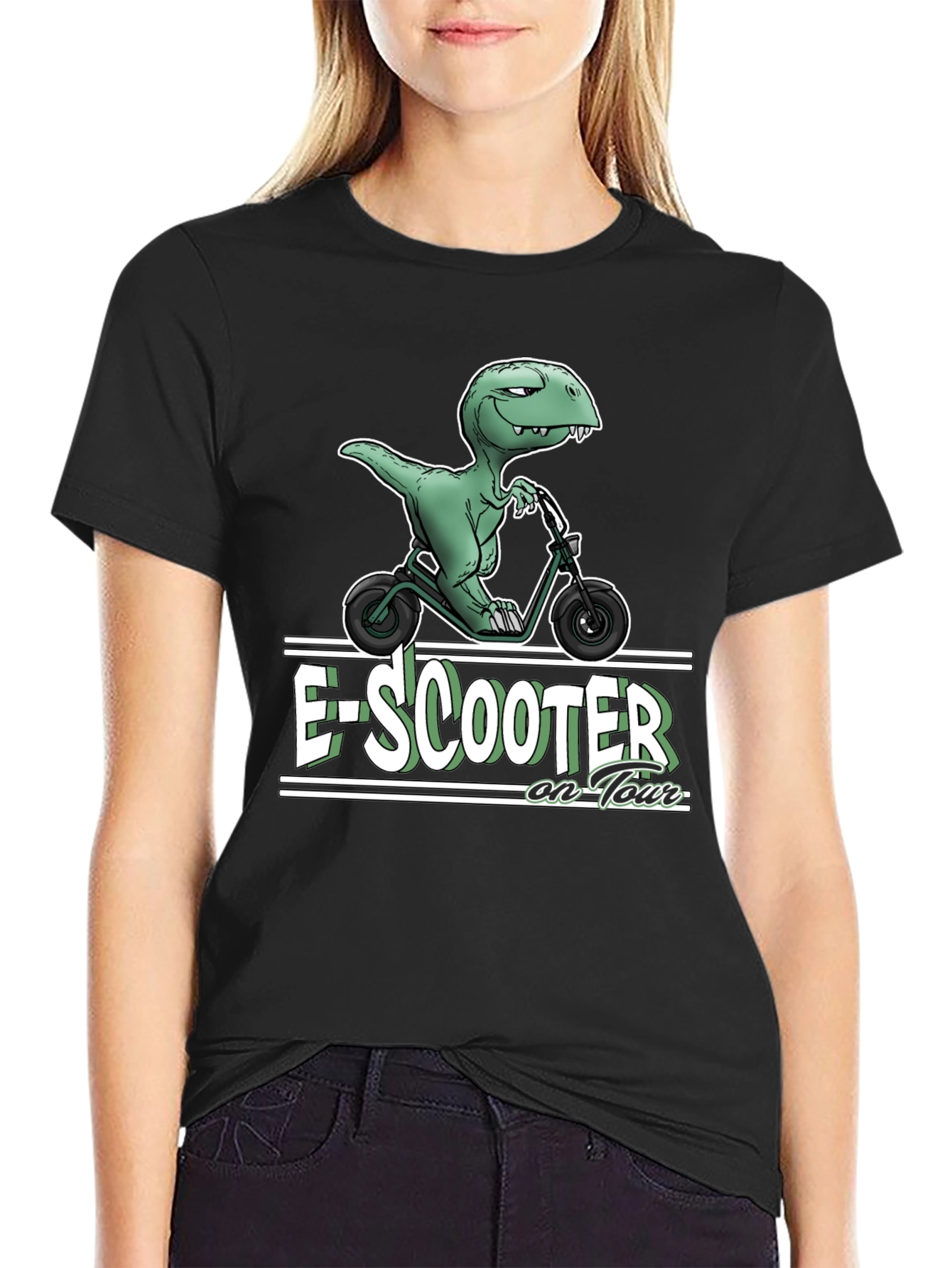 E-Scooter Dinosaur T-Shirt - On Tour
