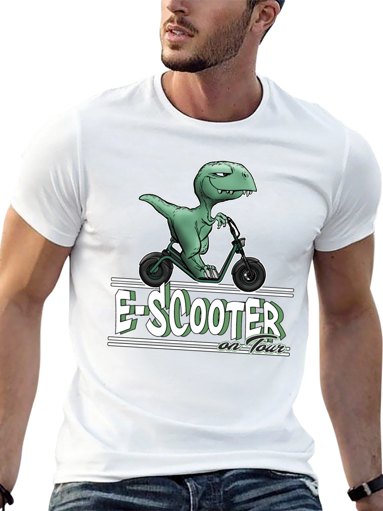 E-Scooter Dinosaur T-Shirt - On Tour