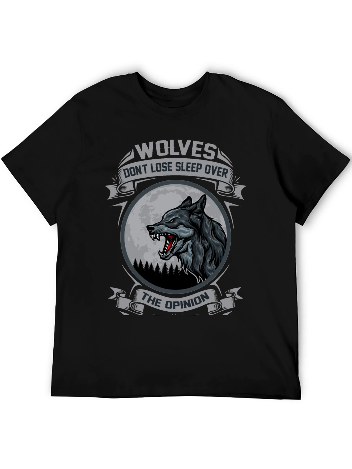Wolves Dont Lose Sleep Over The Opinion T-Shirt