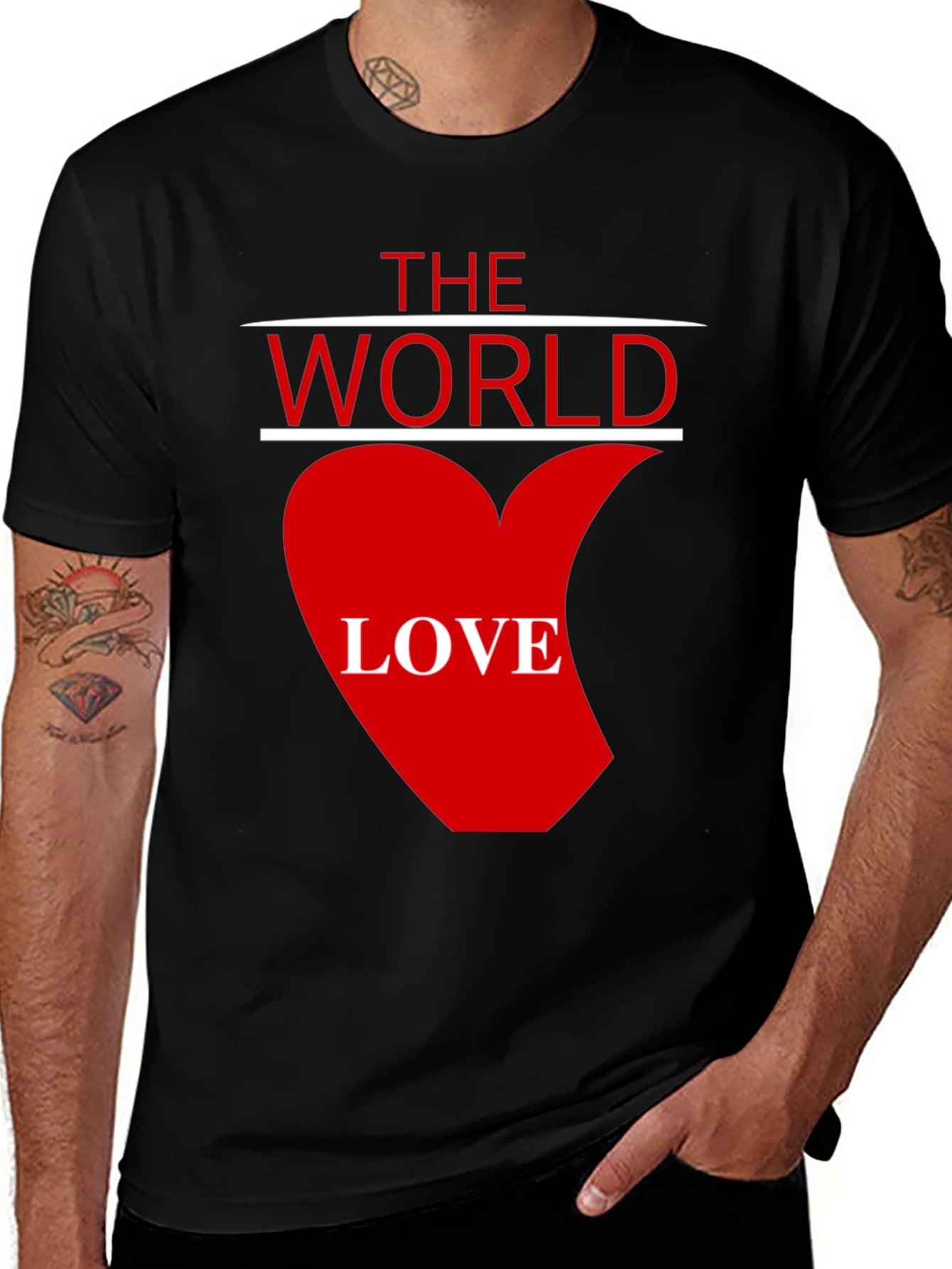 The World Love Graphic T-Shirt - Black