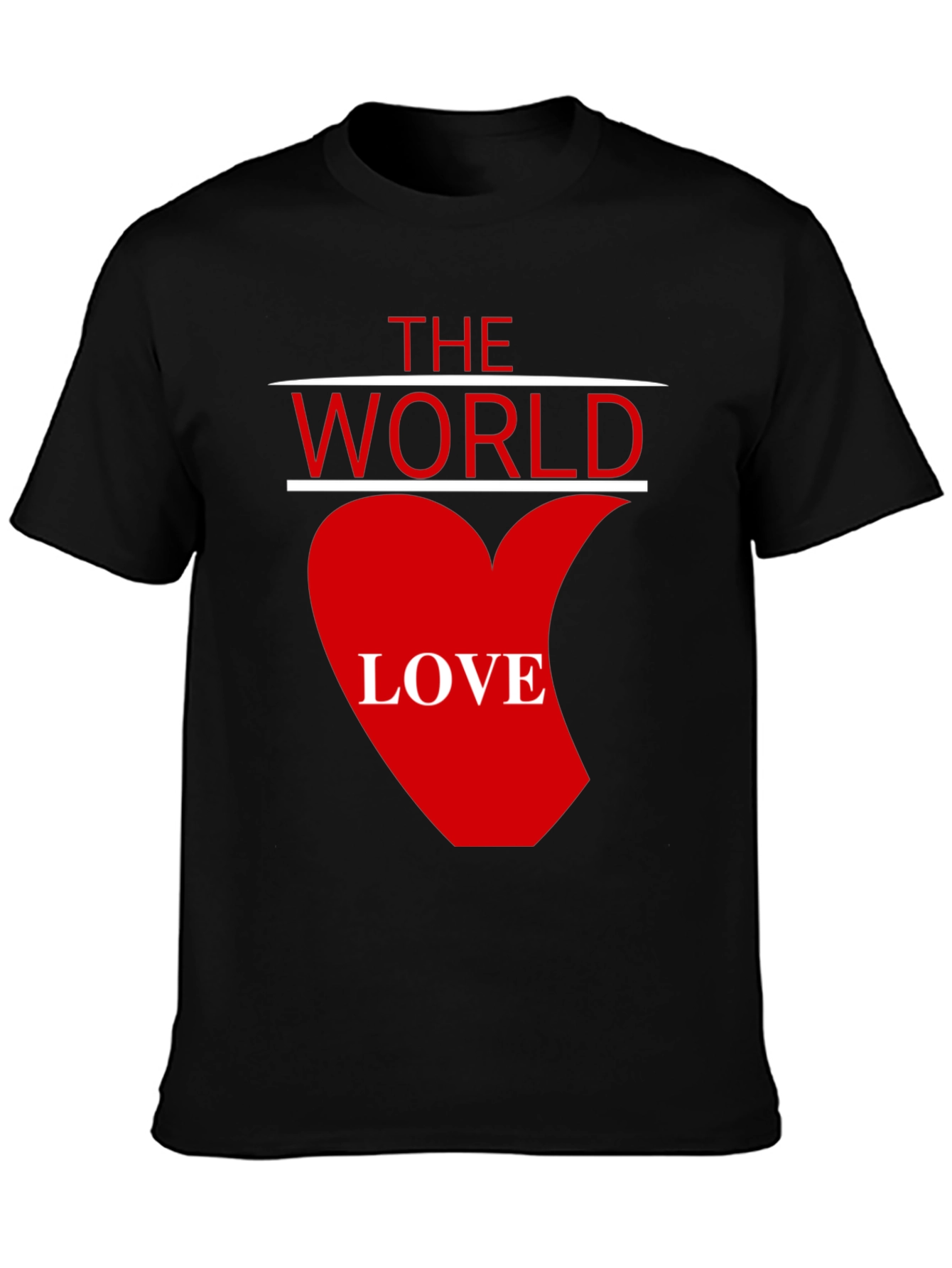 The World Love Graphic T-Shirt - Black
