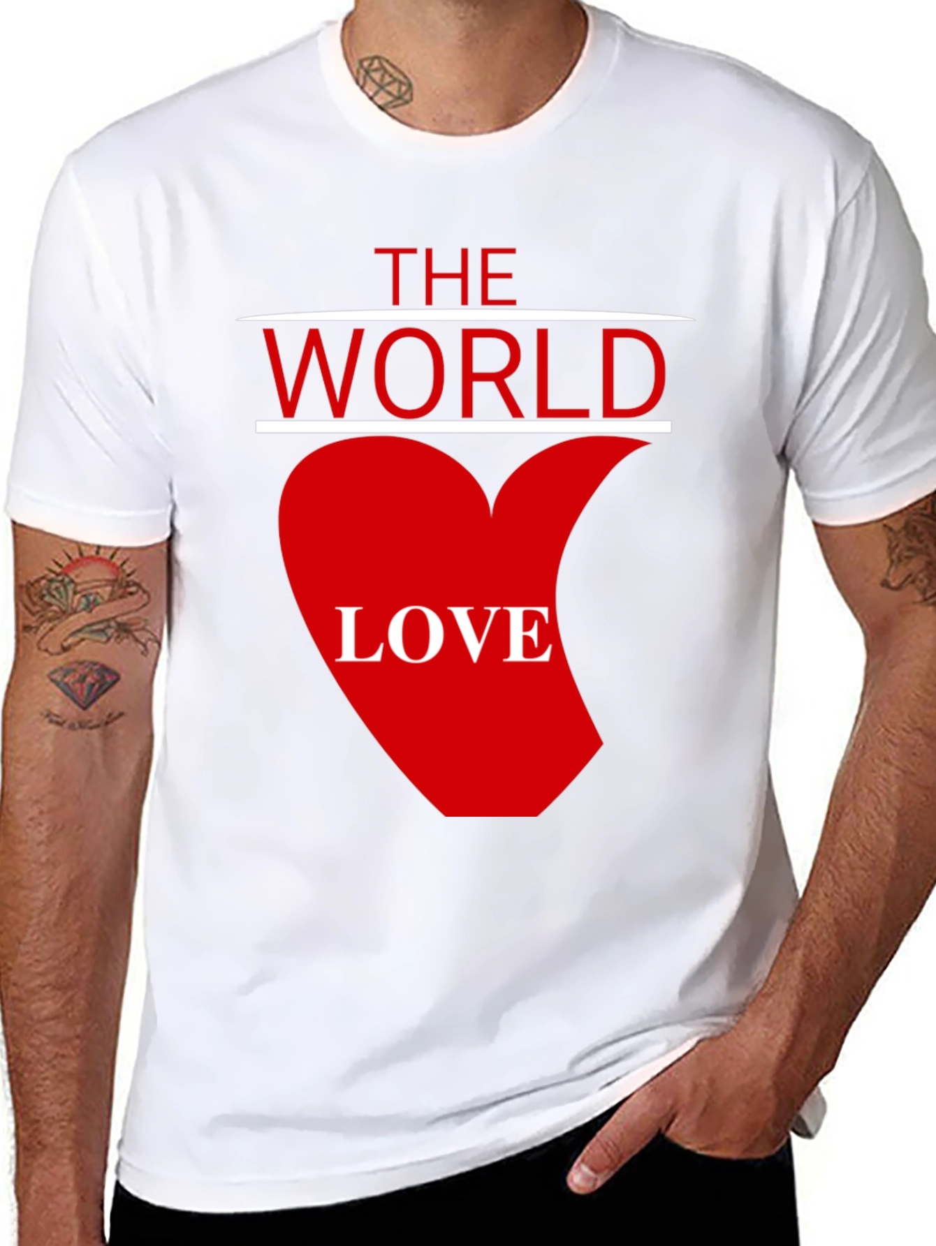 The World Love Graphic T-Shirt - Black