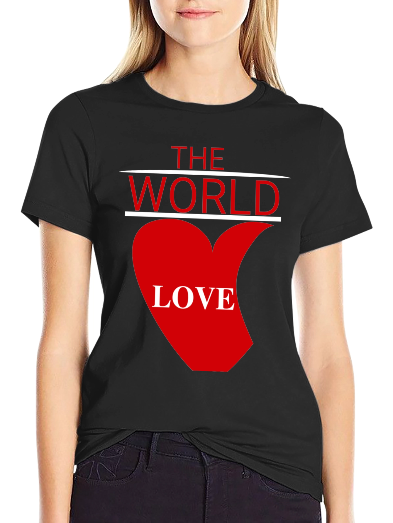 The World Love Graphic T-Shirt - Black