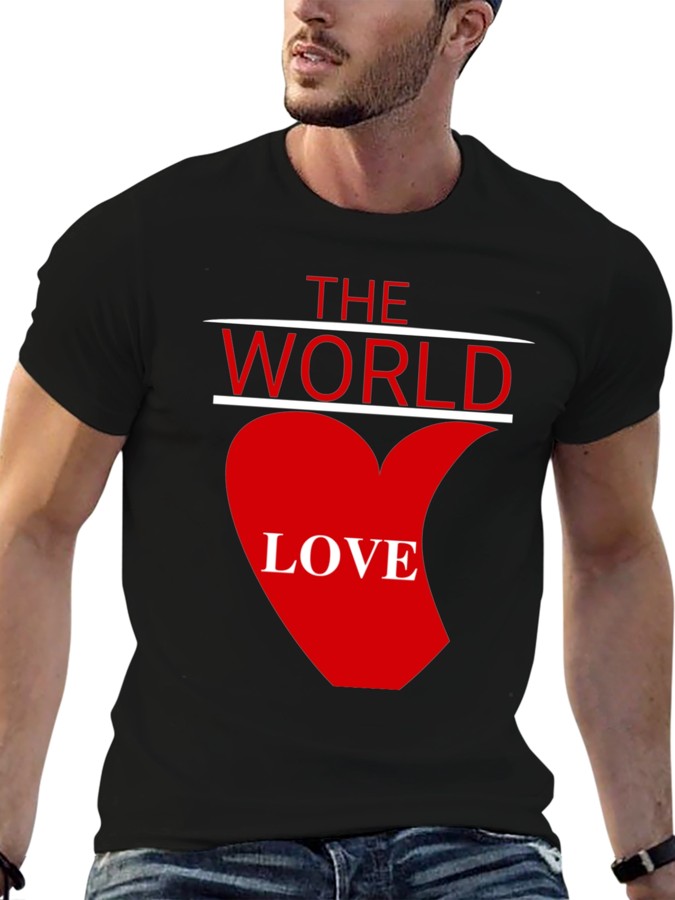 The World Love Graphic T-Shirt - Black