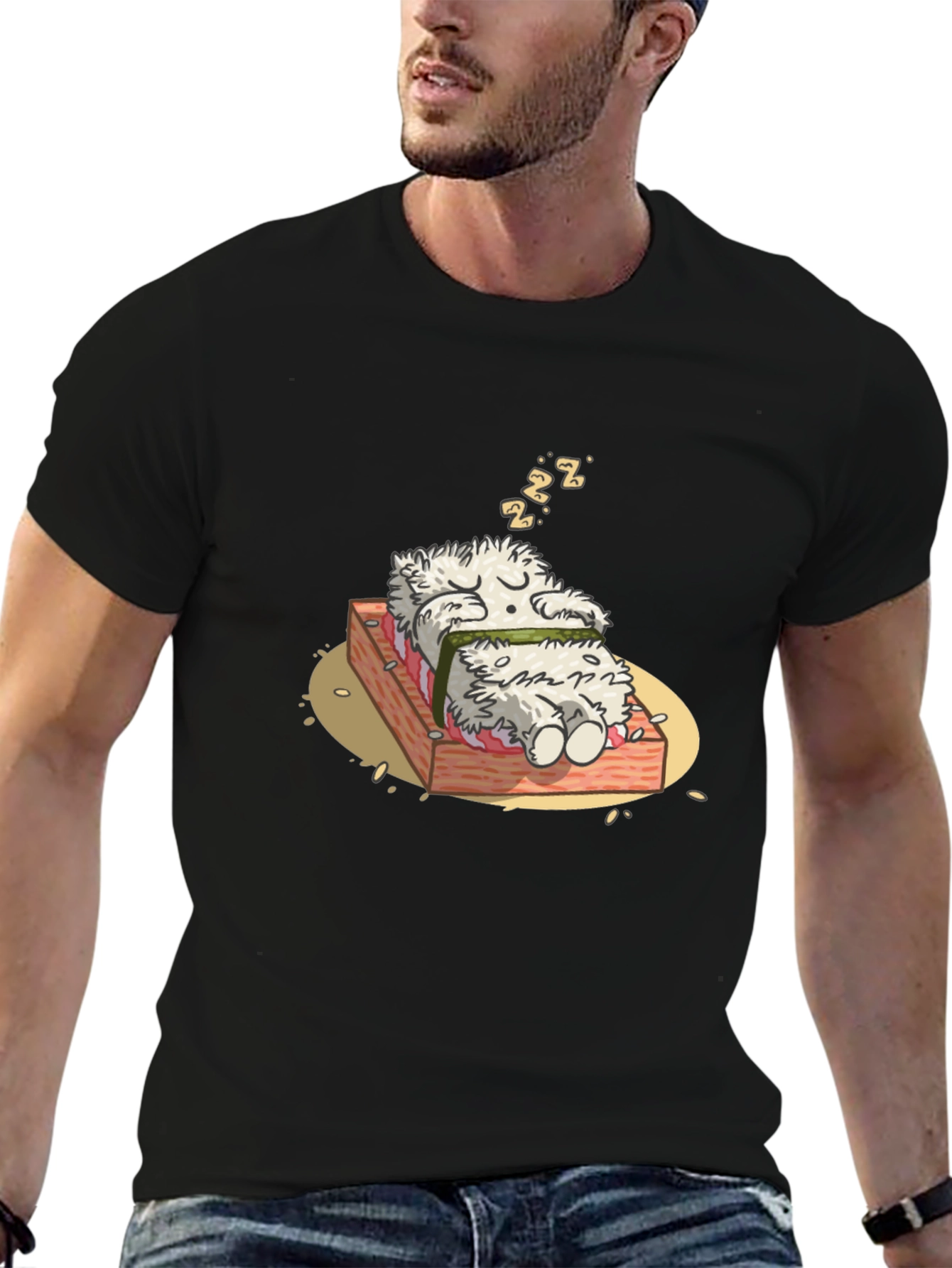 Sushi Dreams T-Shirt - Funny Cartoon Graphic Tee