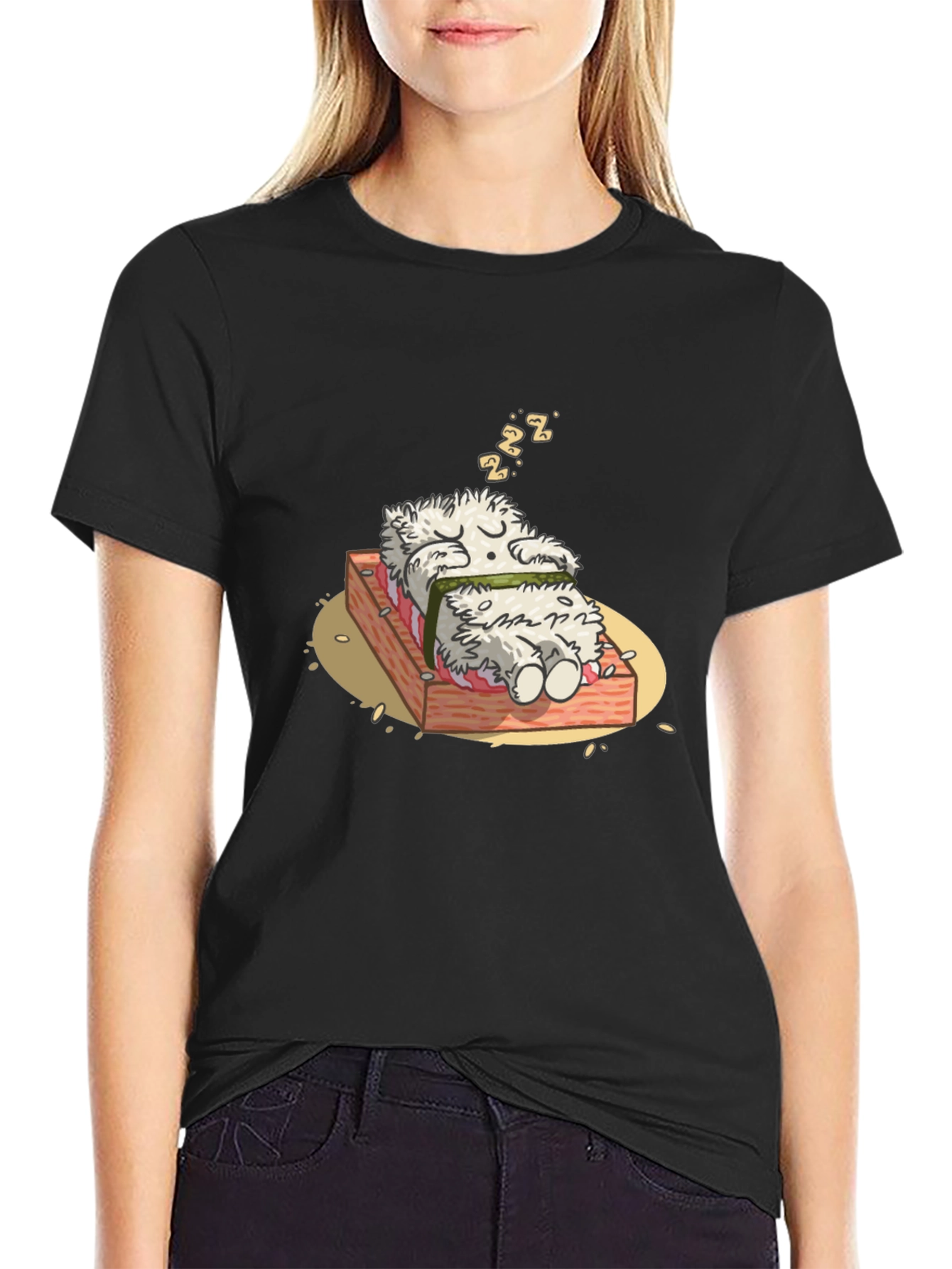 Sushi Dreams T-Shirt - Funny Cartoon Graphic Tee