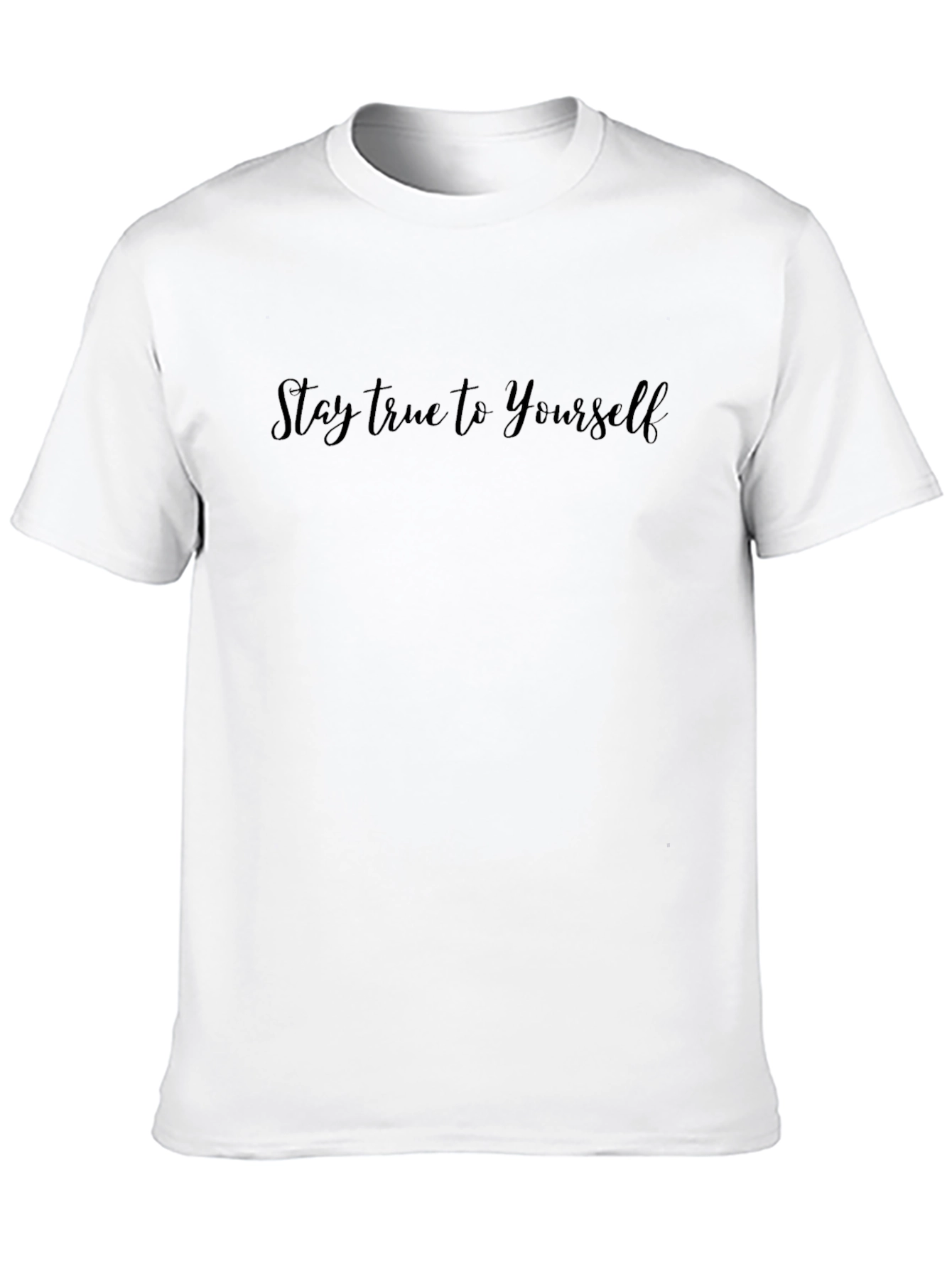 Stay True to Yourself Black Graphic Tee