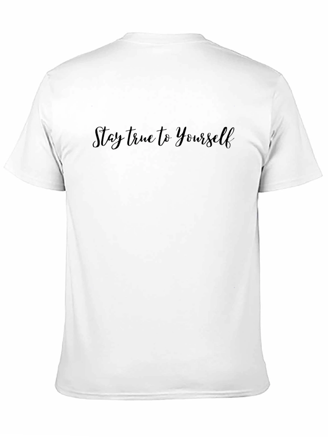 Stay True to Yourself Black Graphic Tee