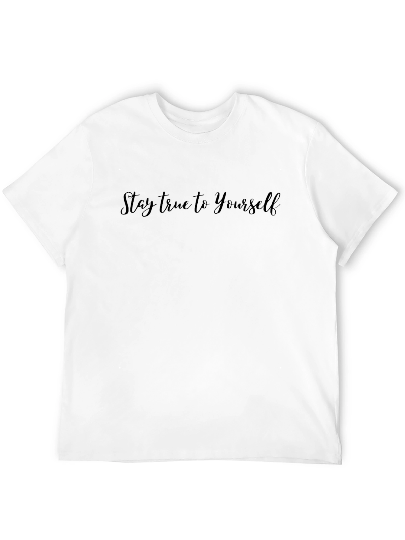 Stay True to Yourself Black Graphic Tee