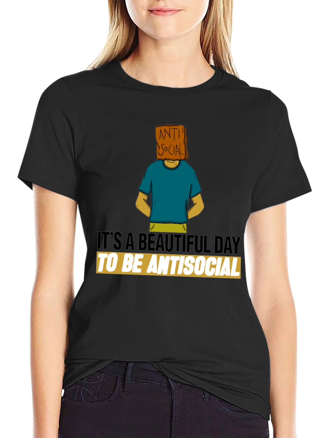 Antisocial Graphic Tee - Unique Design