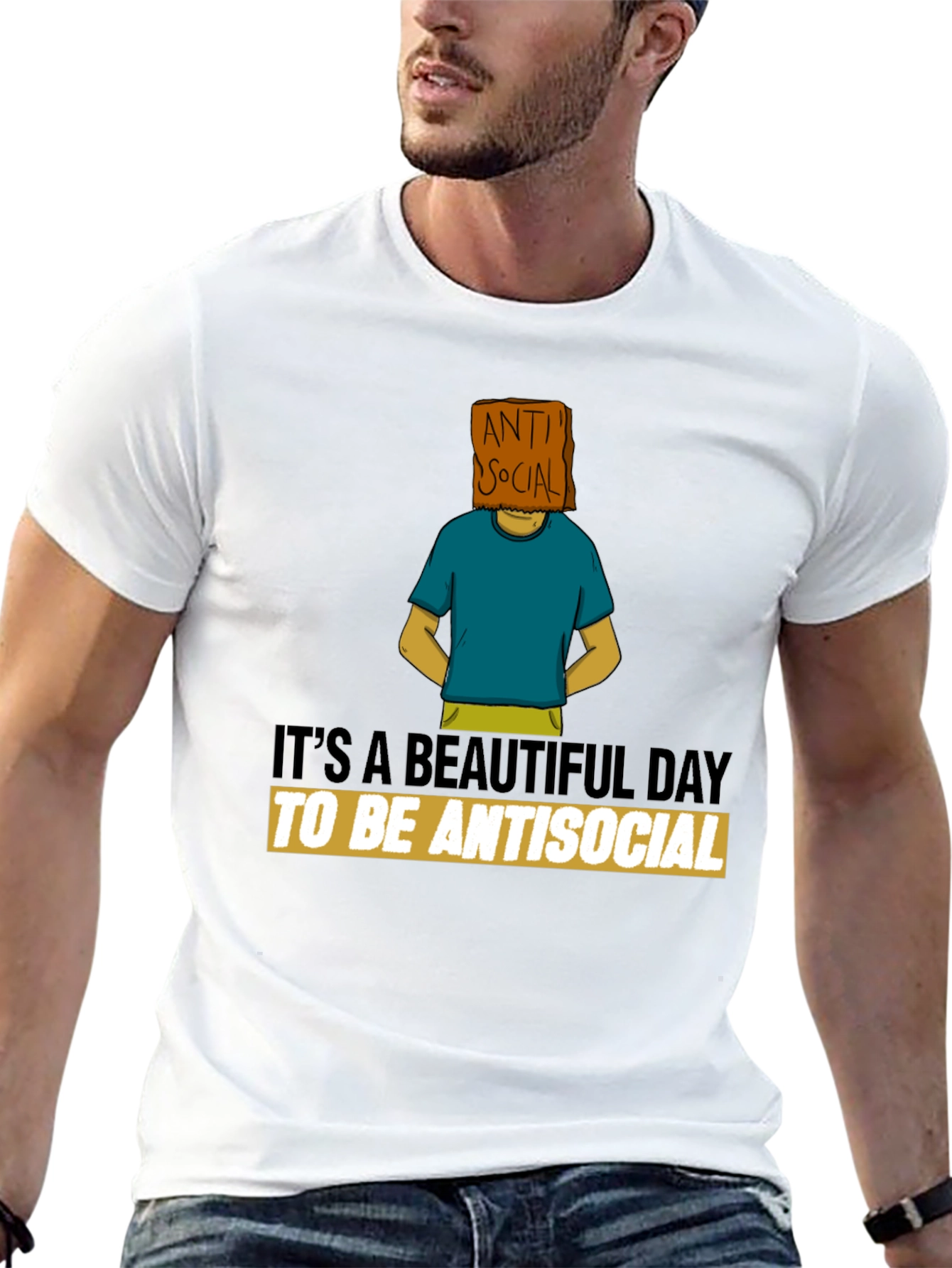 Antisocial Graphic Tee - Unique Design