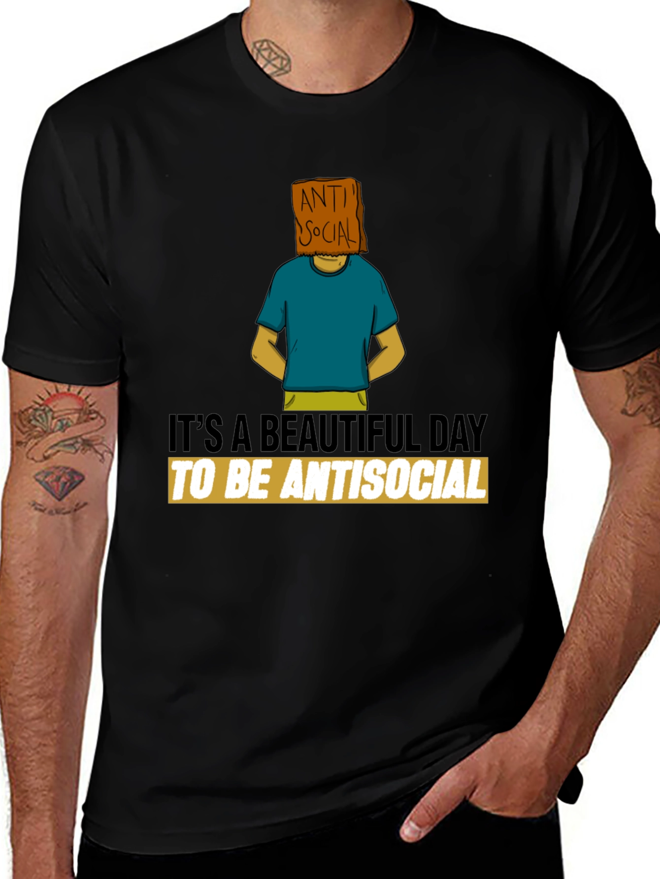 Antisocial Graphic Tee - Unique Design
