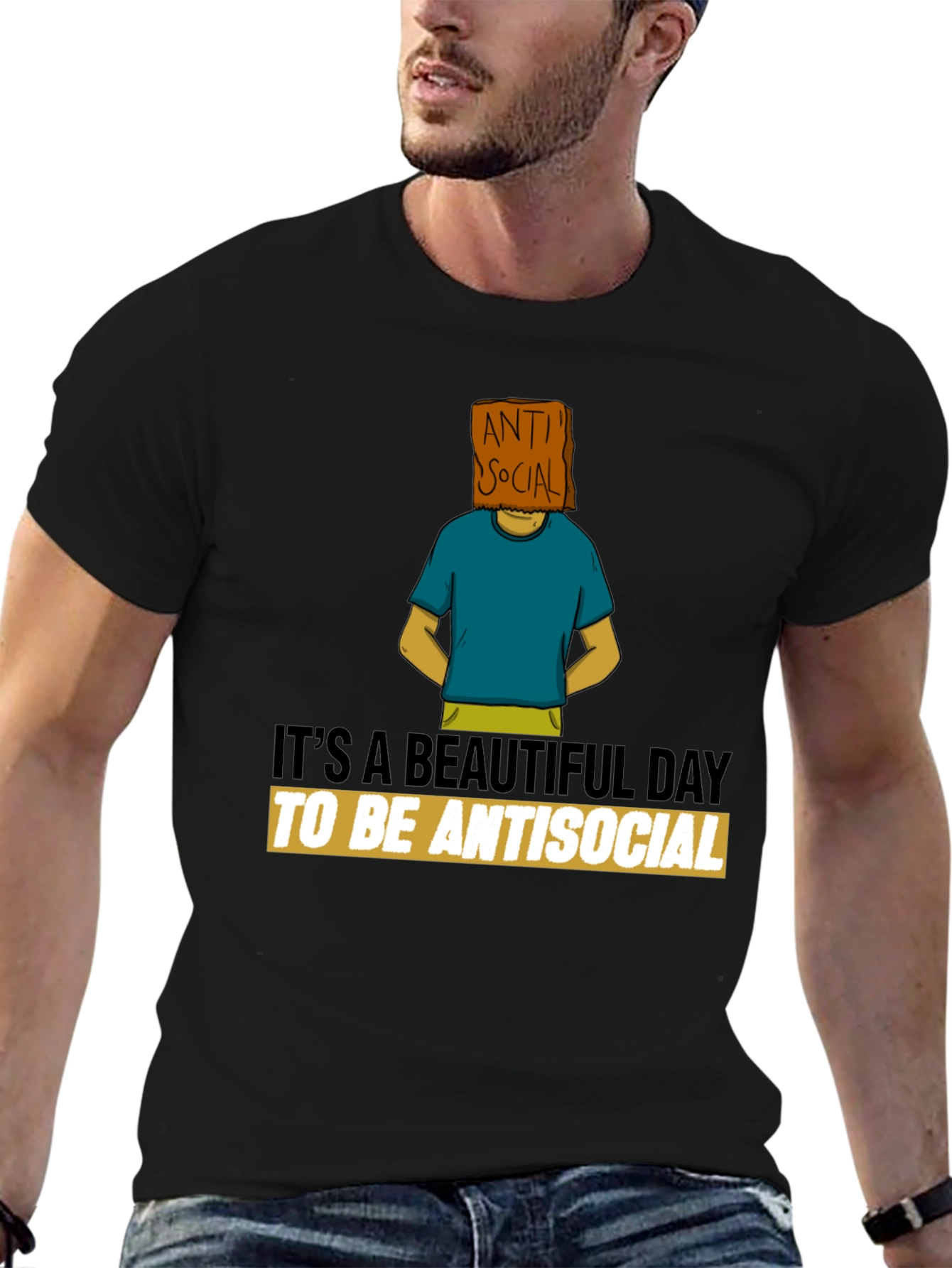 Antisocial Graphic Tee - Unique Design