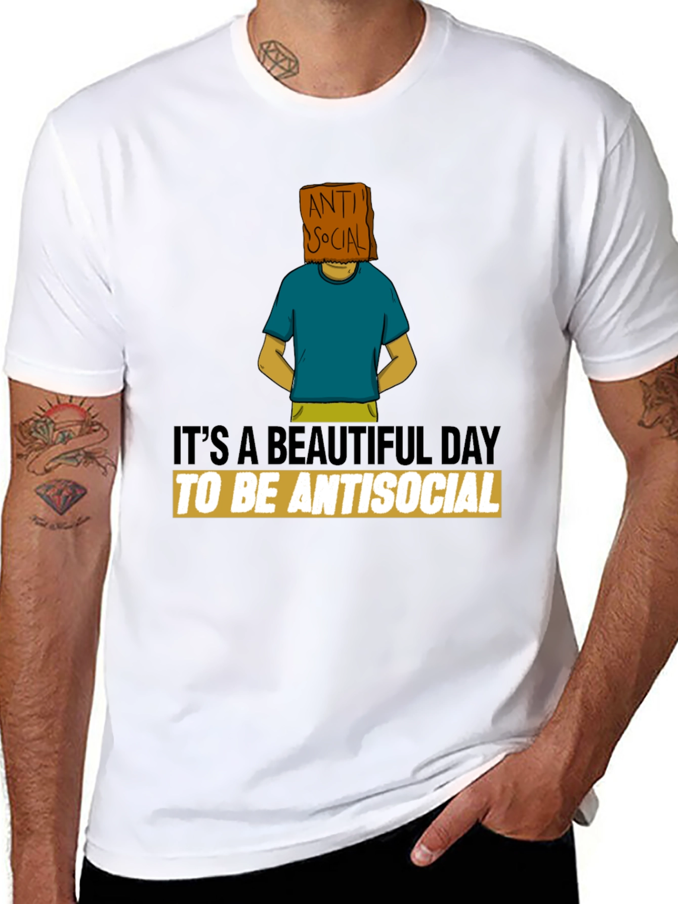 Antisocial Graphic Tee - Unique Design