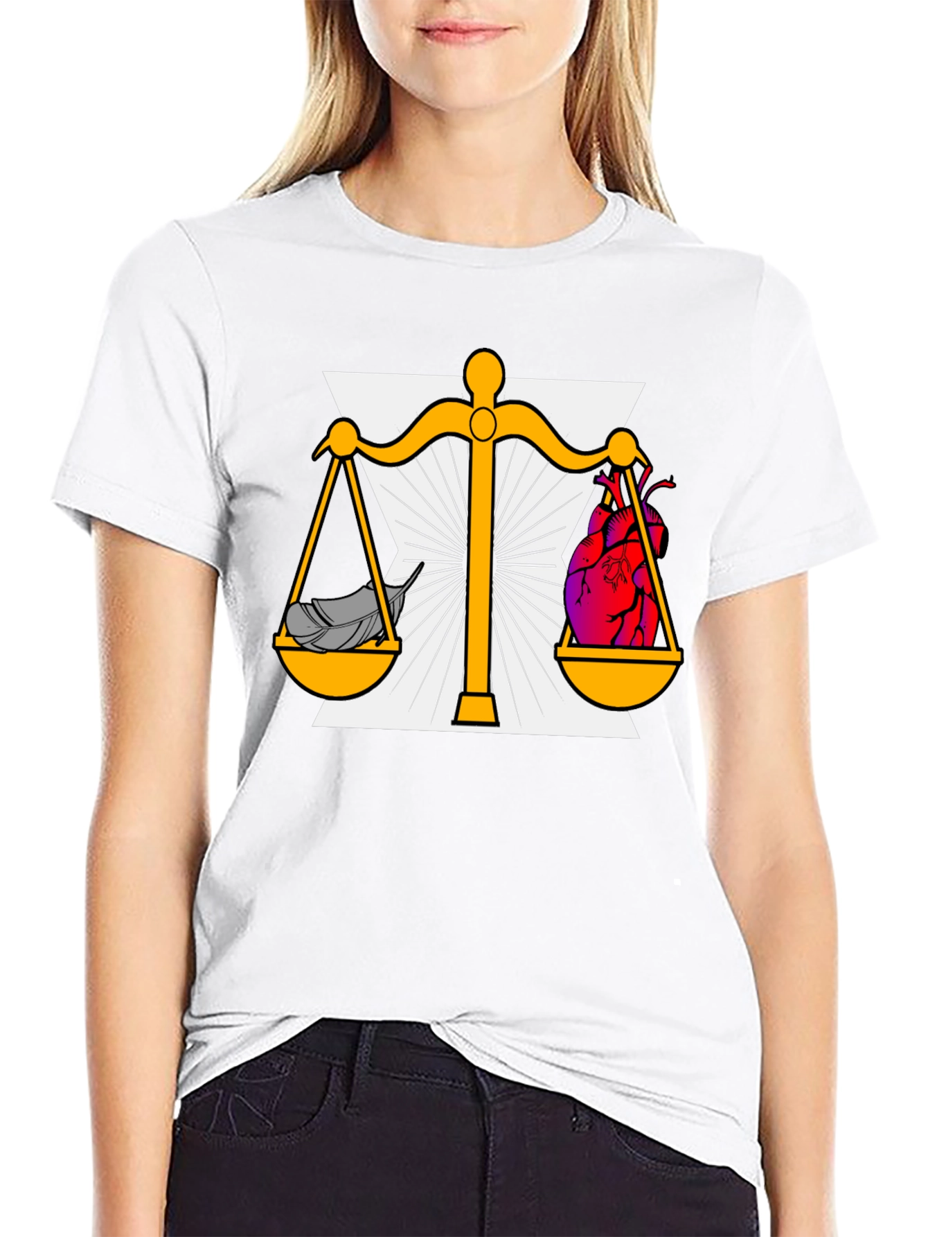 Heart vs. Mind Balance Graphic T-Shirt