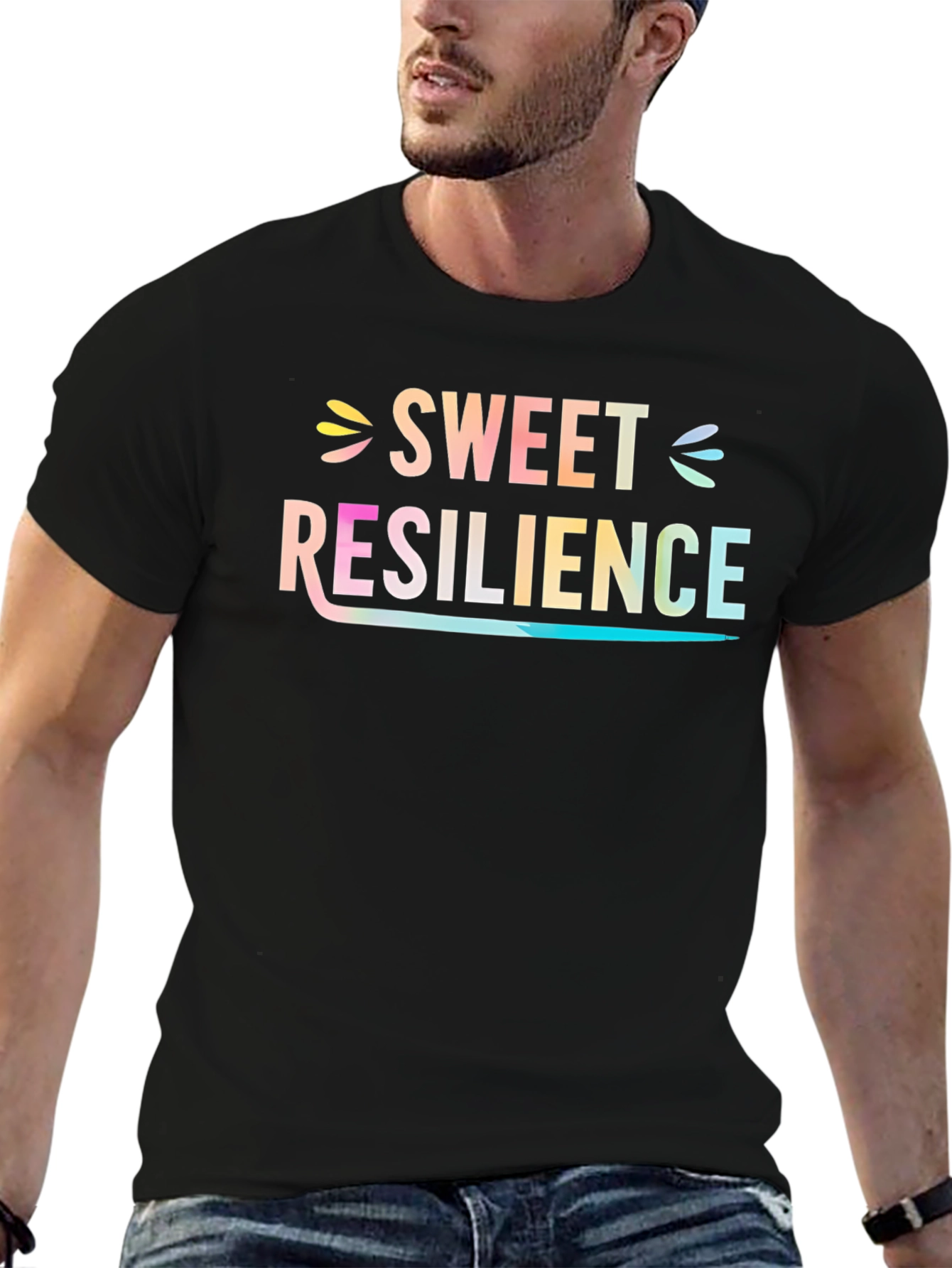 Sweet Resilience Graphic T-Shirt - Black
