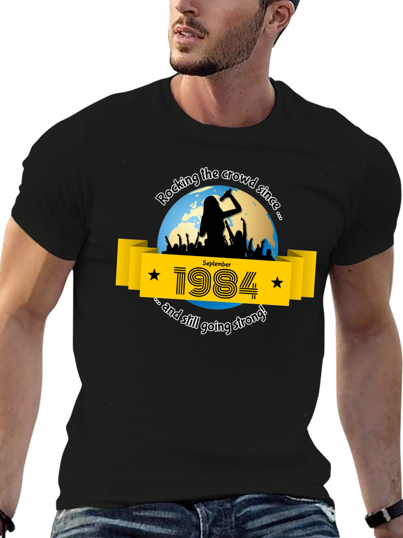 Rocking Since 1984 Black T-Shirt