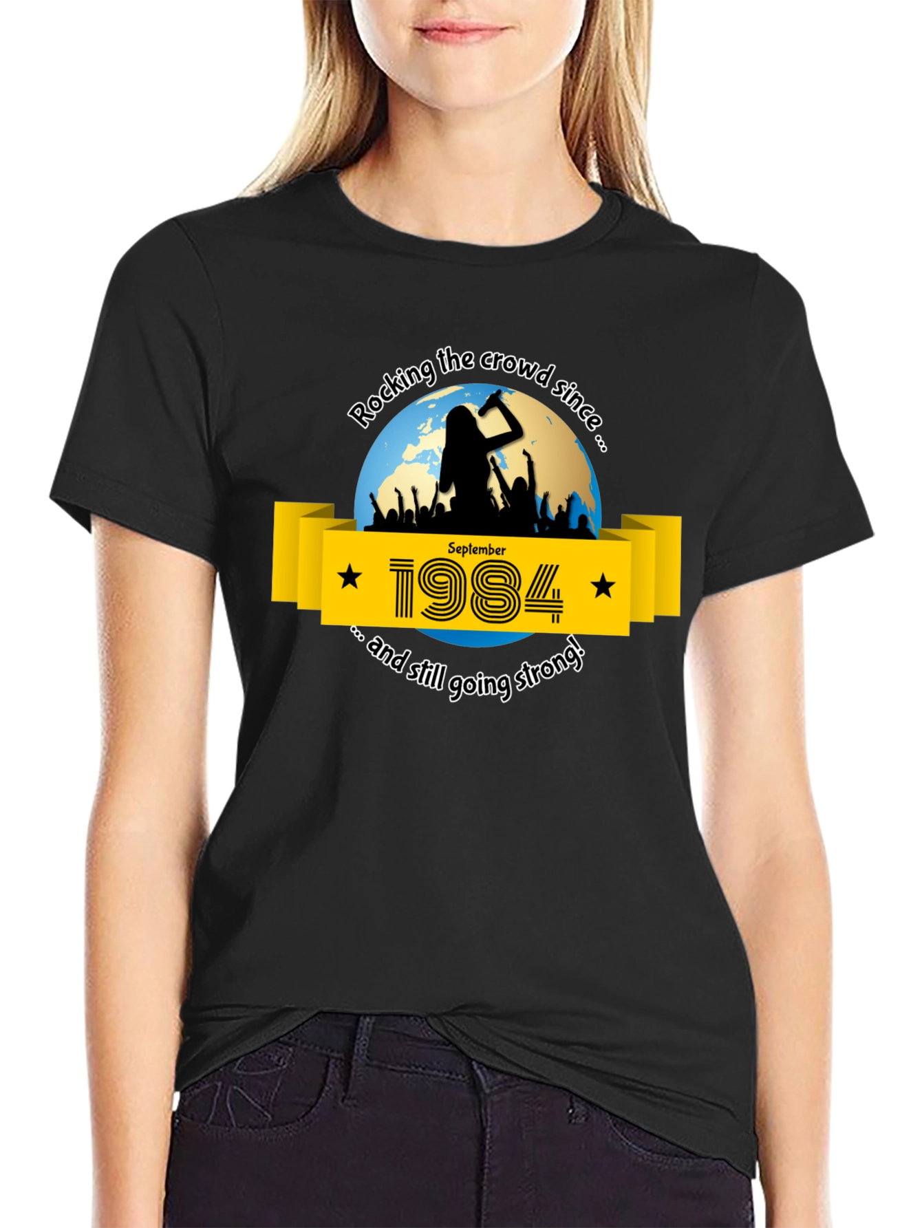 Rocking Since 1984 Black T-Shirt