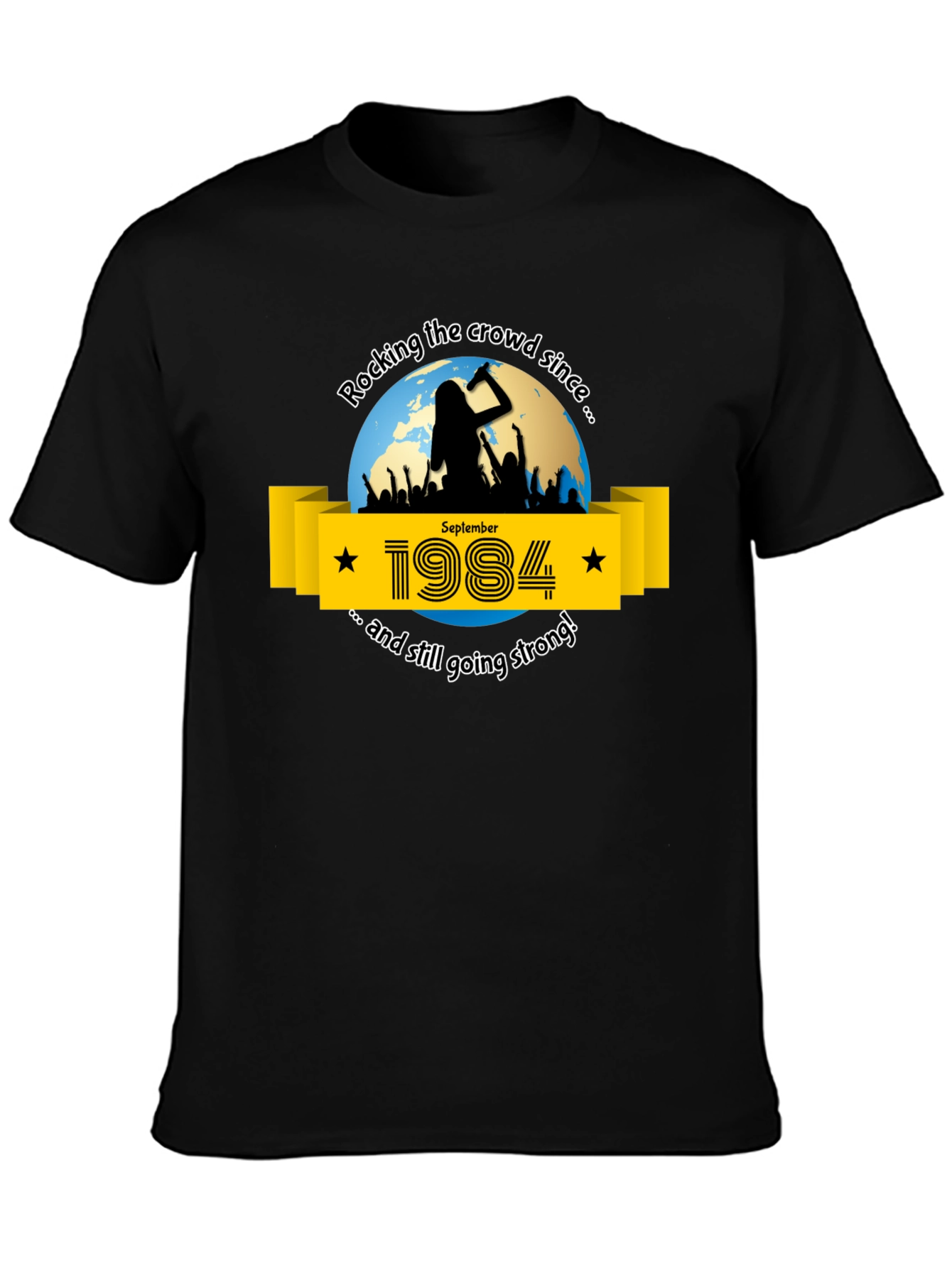 Rocking Since 1984 Black T-Shirt