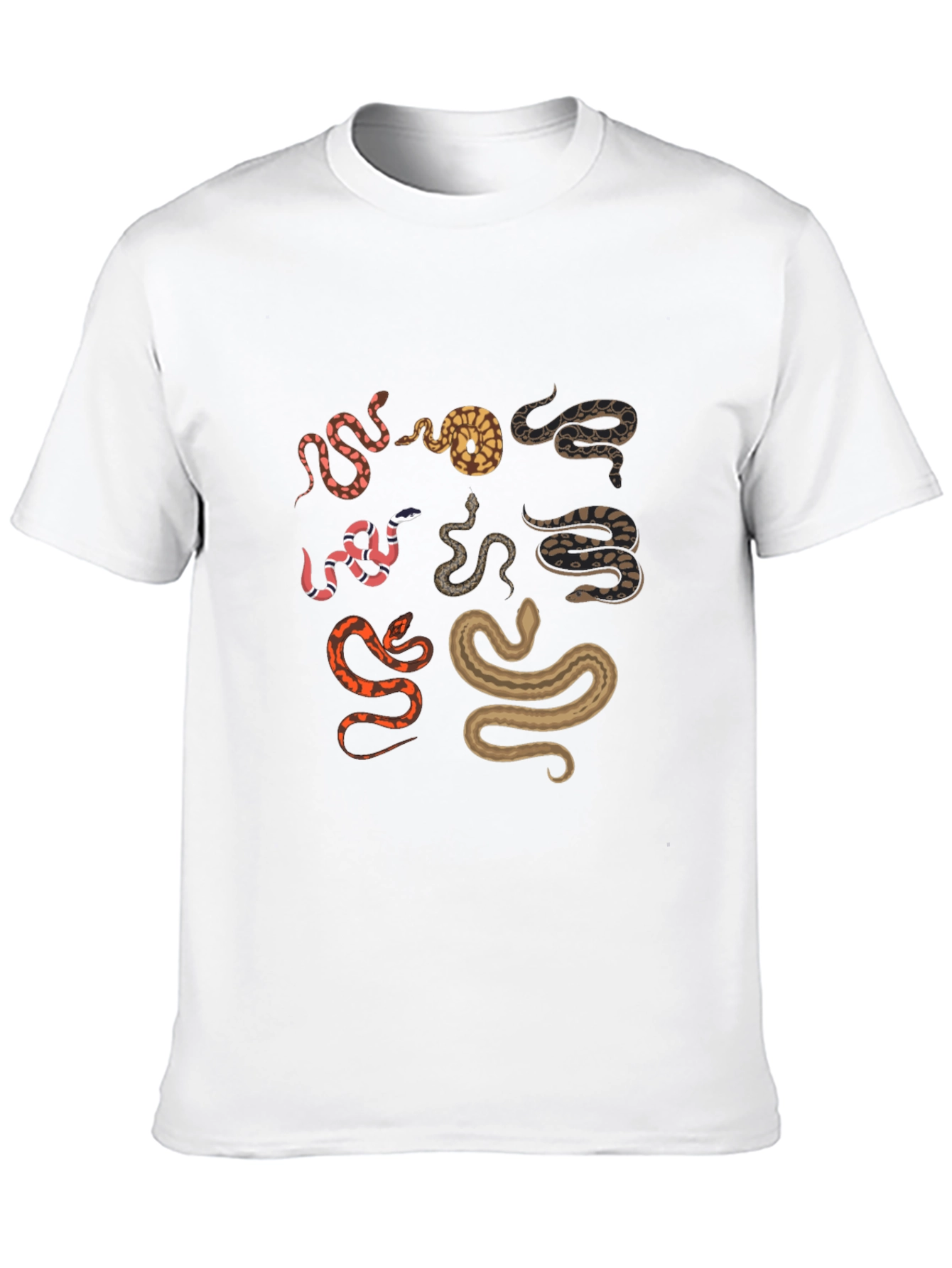 Snake Print Black T-Shirt