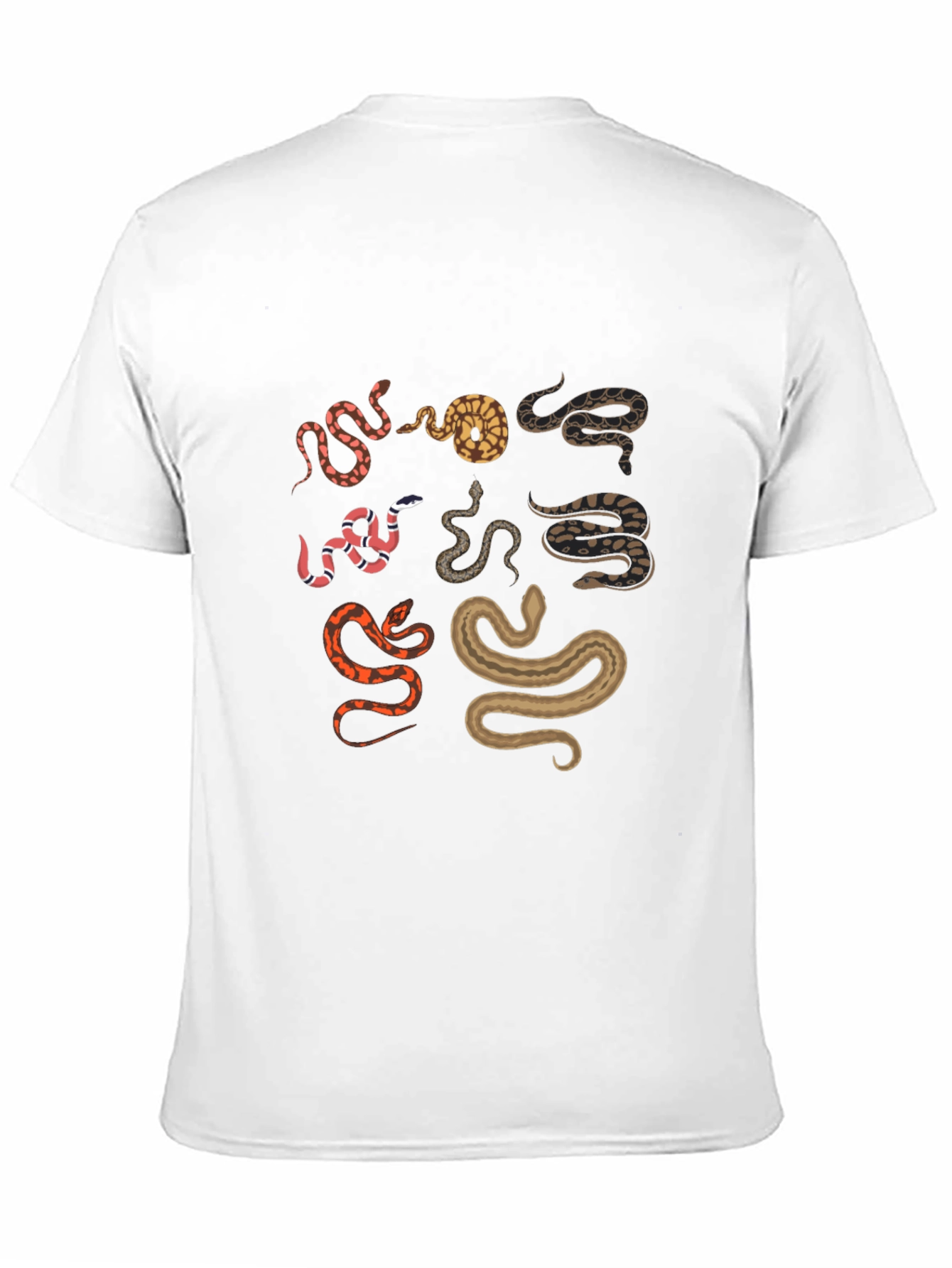 Snake Print Black T-Shirt