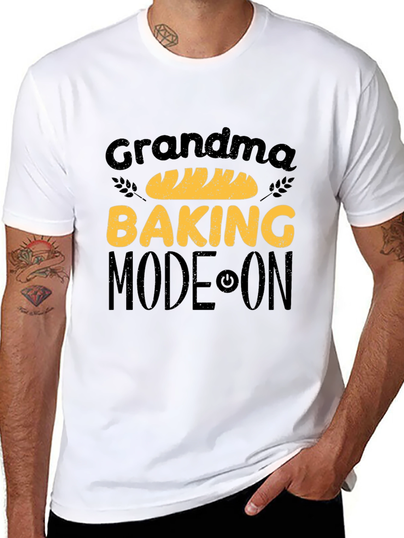 Grandma Baking Mode ON T-Shirt - Black