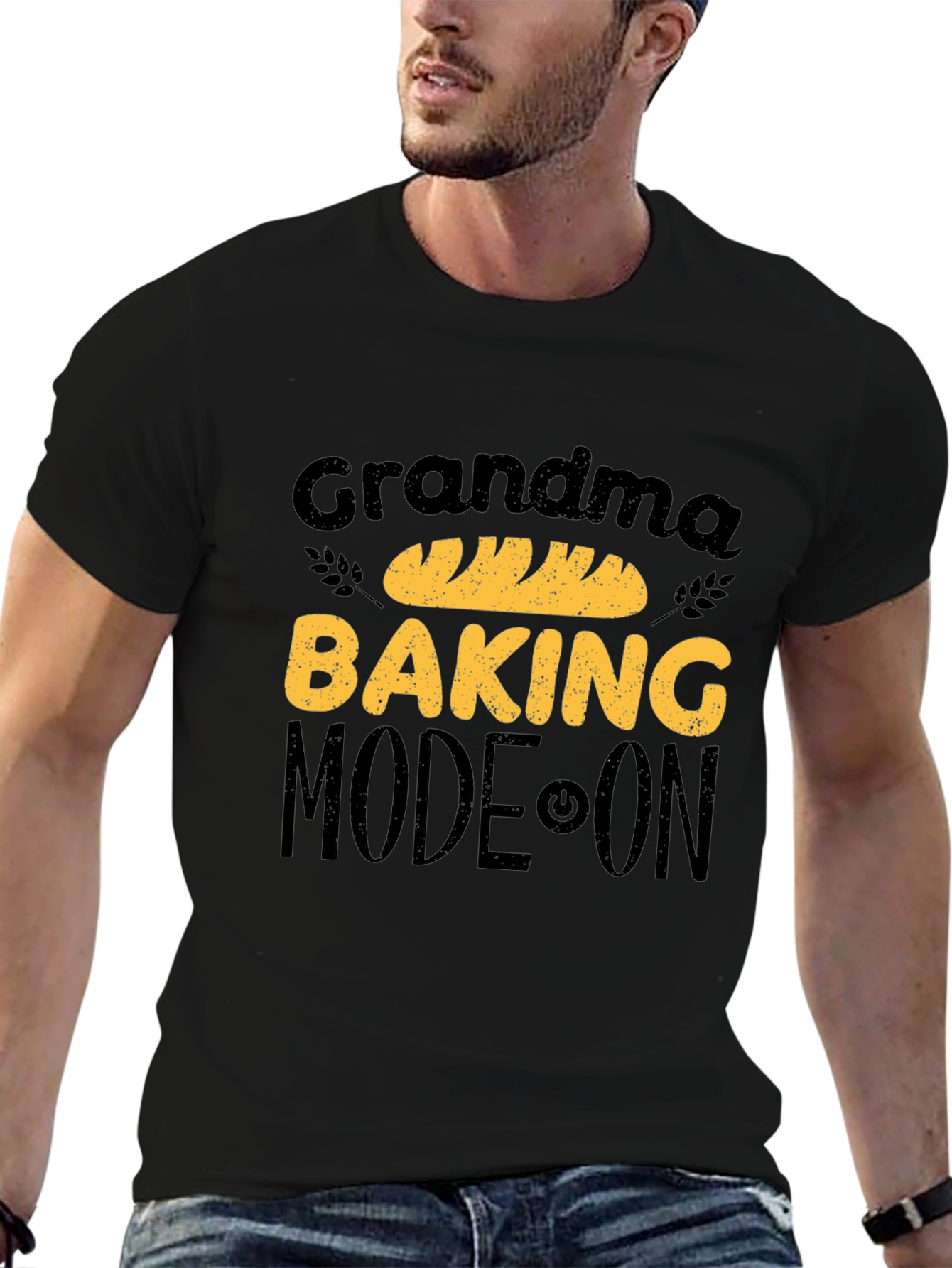 Grandma Baking Mode ON T-Shirt - Black
