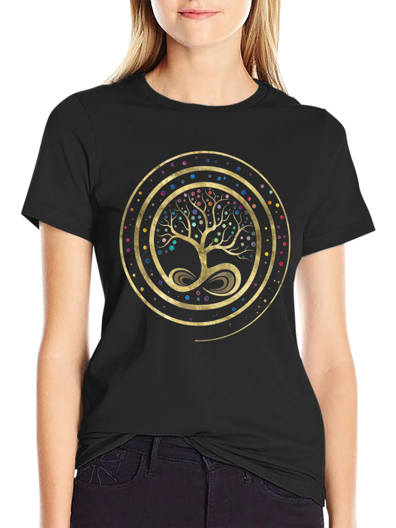 Tree of Life Graphic Tee - Circular Design
