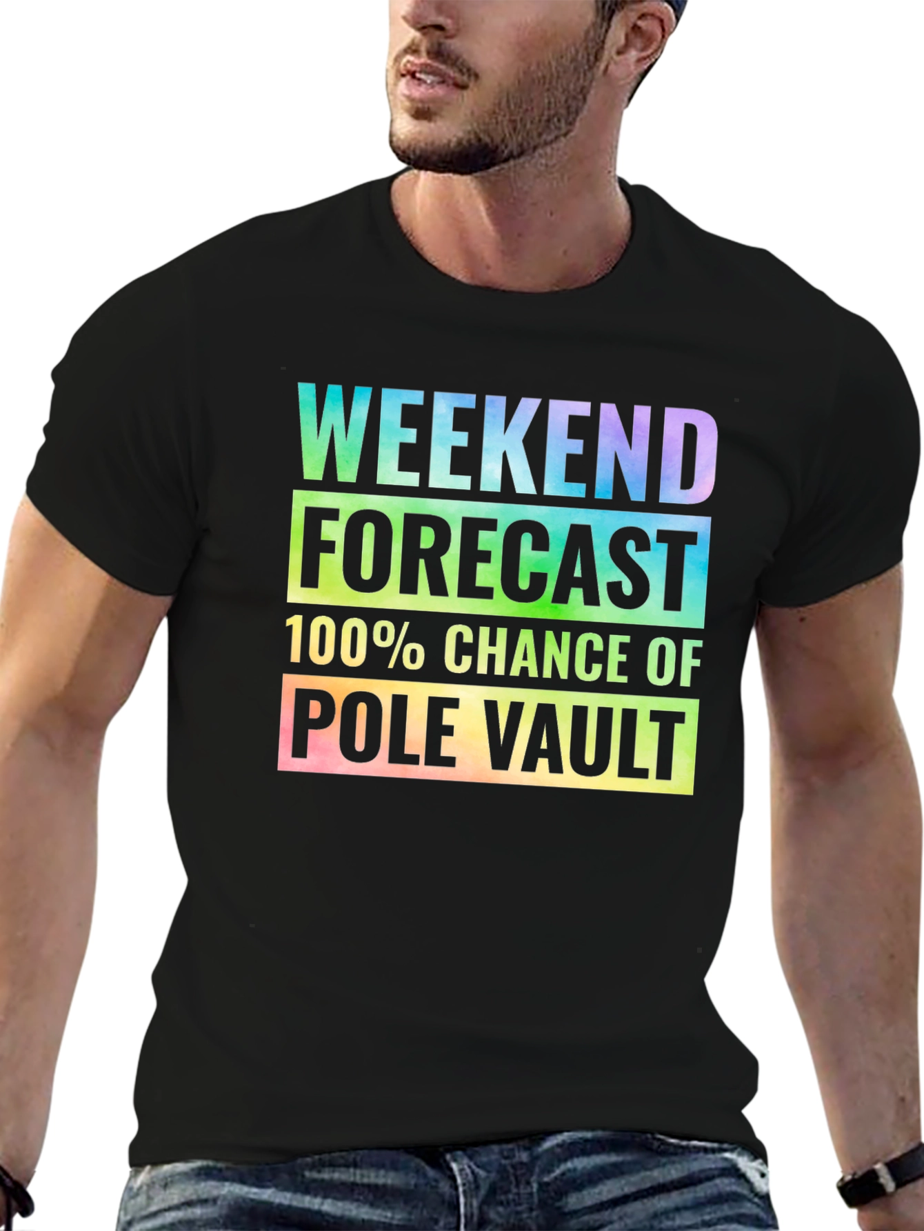 Pole Vault Weekend Forecast T-Shirt