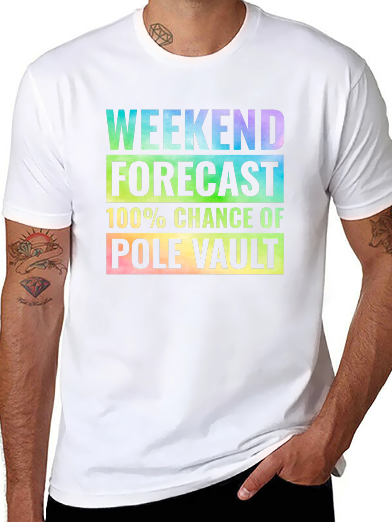Pole Vault Weekend Forecast T-Shirt