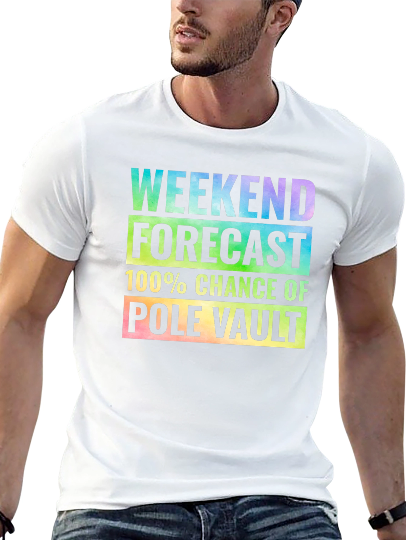 Pole Vault Weekend Forecast T-Shirt