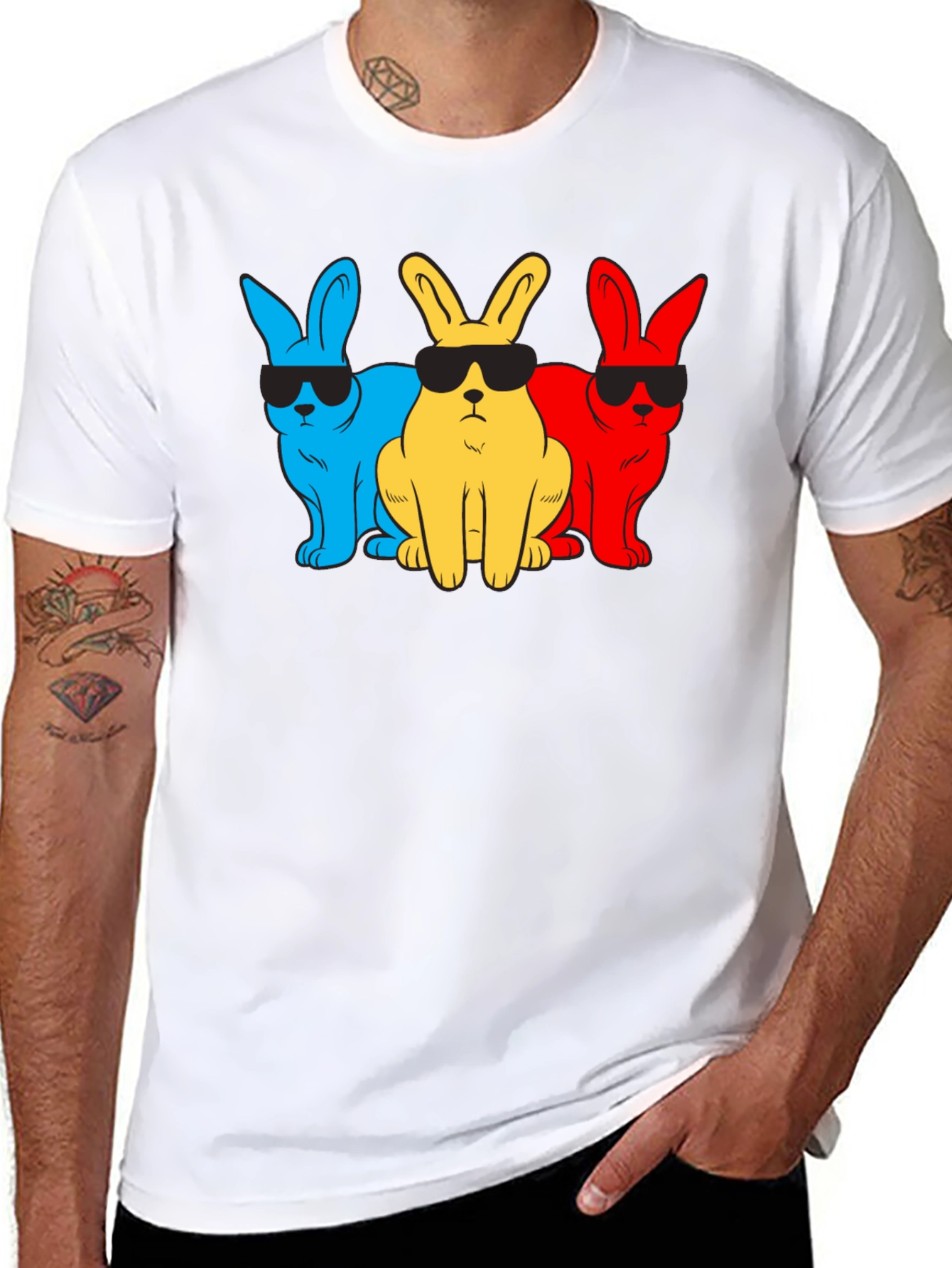 Cool Bunnies T-Shirt - Fun Graphic Tee