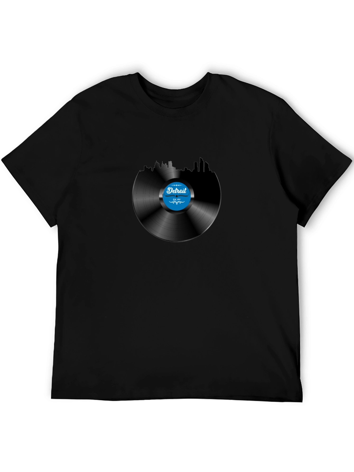 Detroit Vinyl Record Graphic Tee