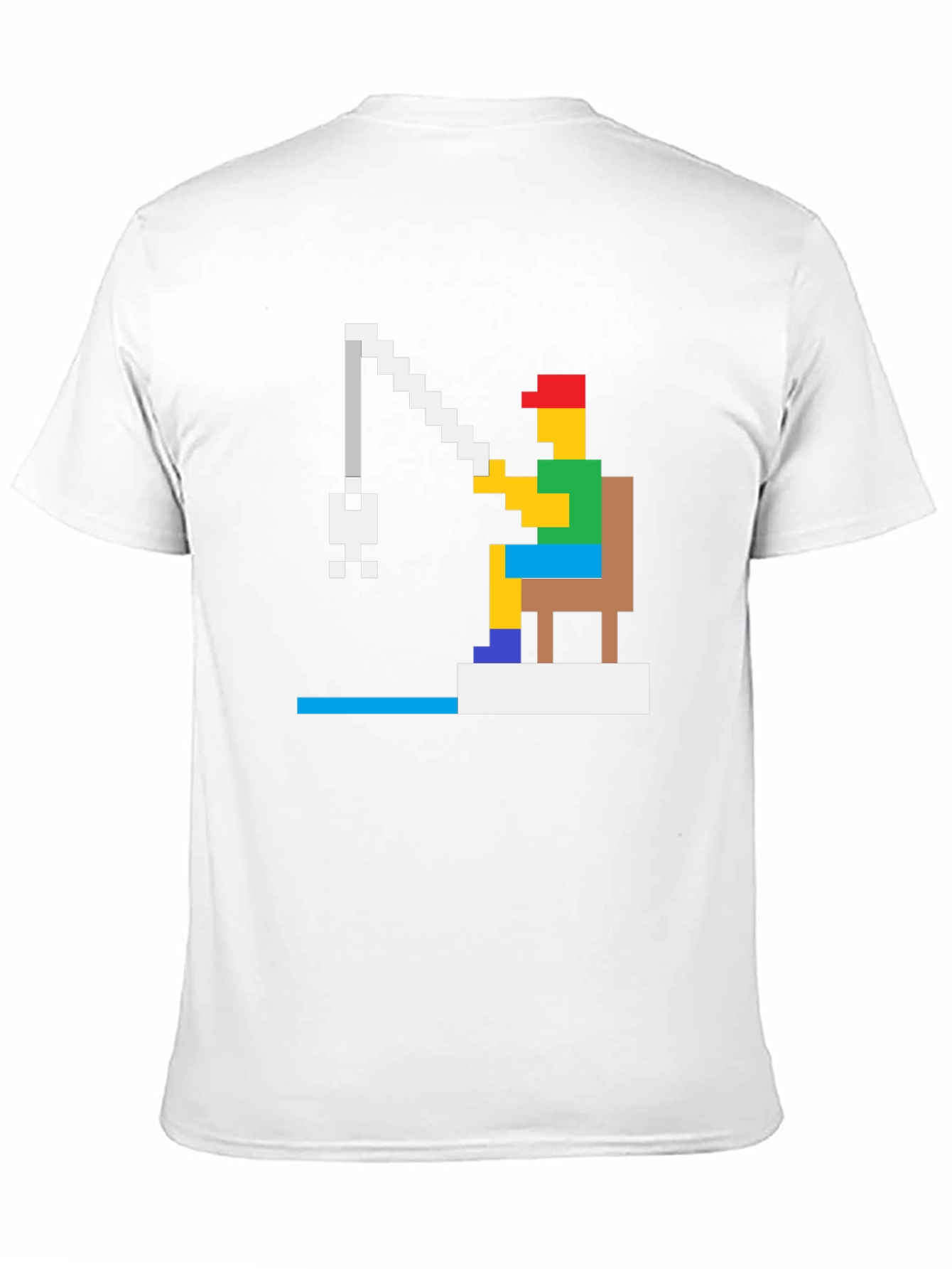 Retro 8-Bit Fishing T-Shirt - Gamer Style