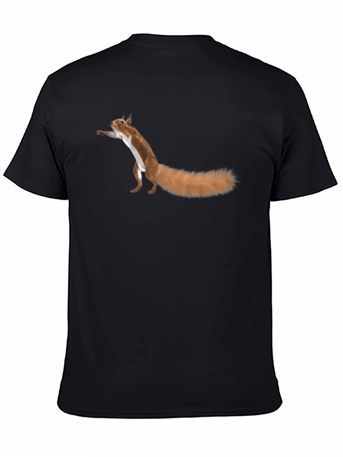 Squirrel Graphic Tee - Fun Black T-Shirt