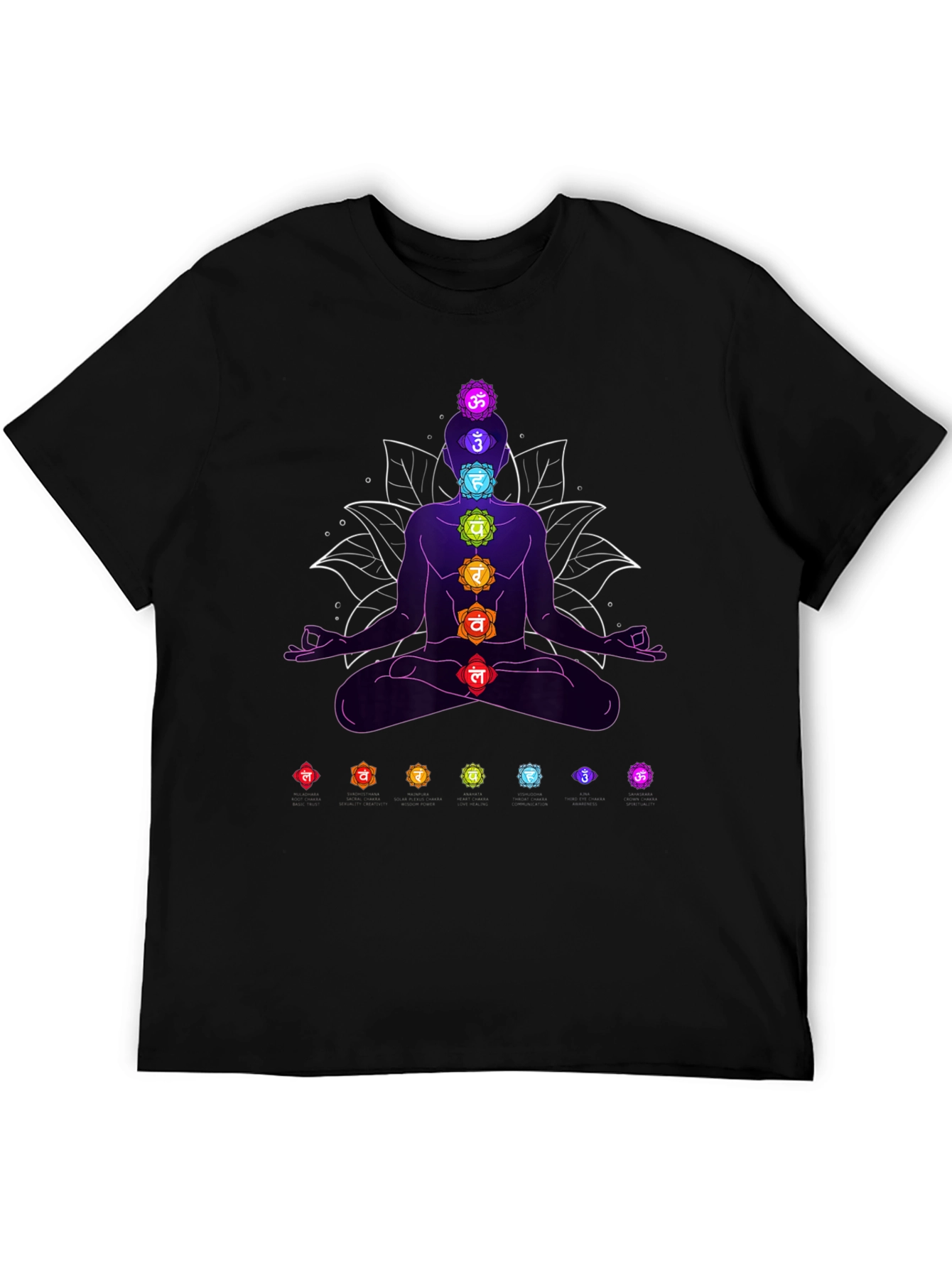 Chakra Meditation T-Shirt - Spiritual Yoga Tee