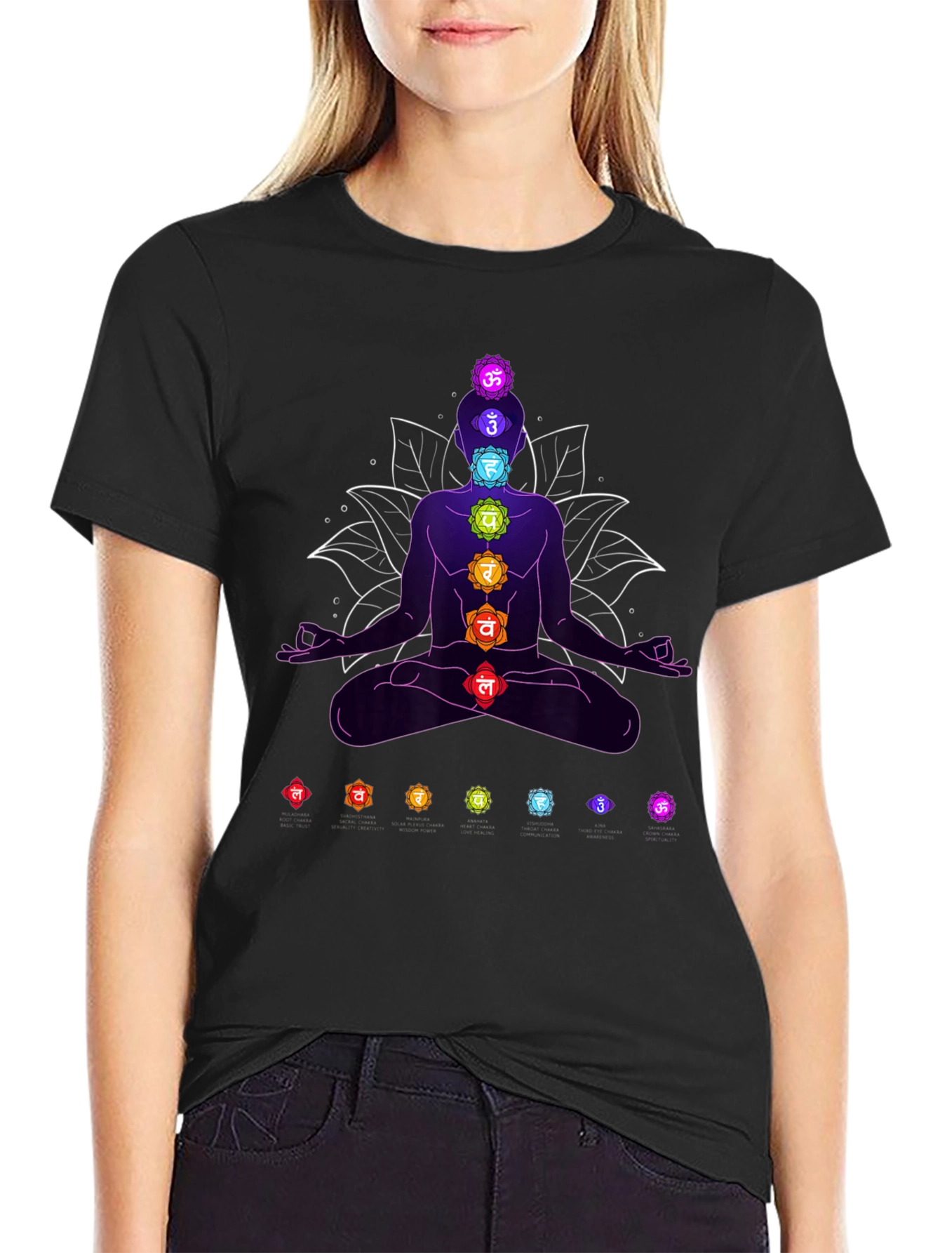 Chakra Meditation T-Shirt - Spiritual Yoga Tee