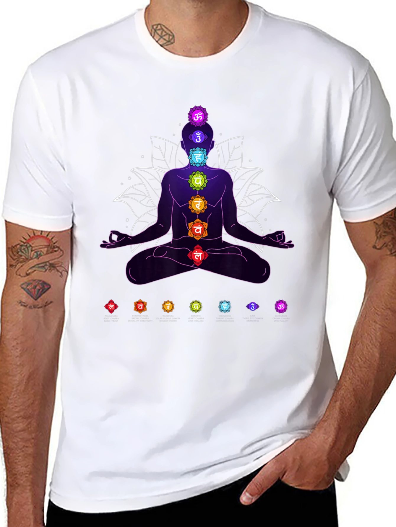 Chakra Meditation T-Shirt - Spiritual Yoga Tee