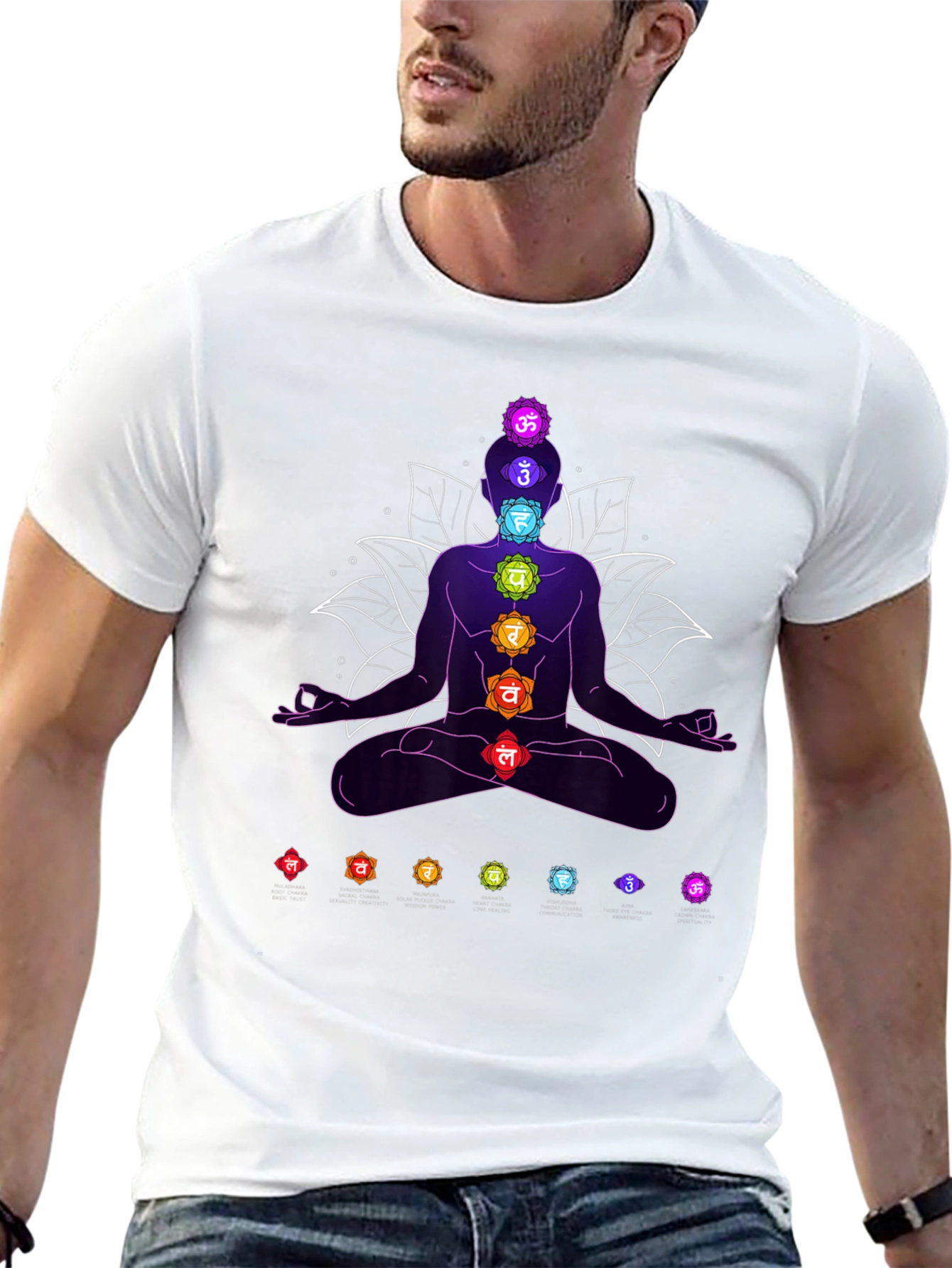 Chakra Meditation T-Shirt - Spiritual Yoga Tee