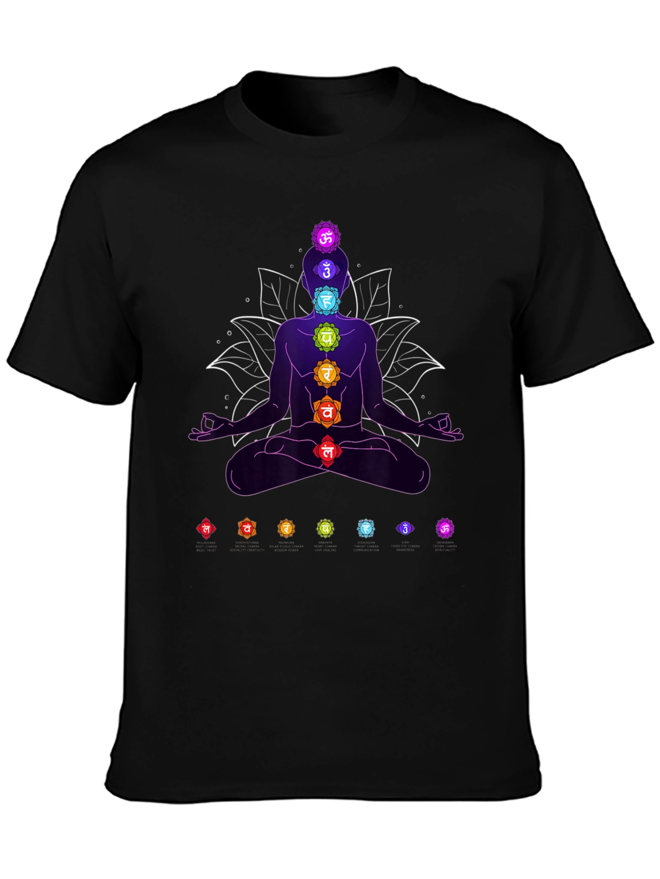 Chakra Meditation T-Shirt - Spiritual Yoga Tee