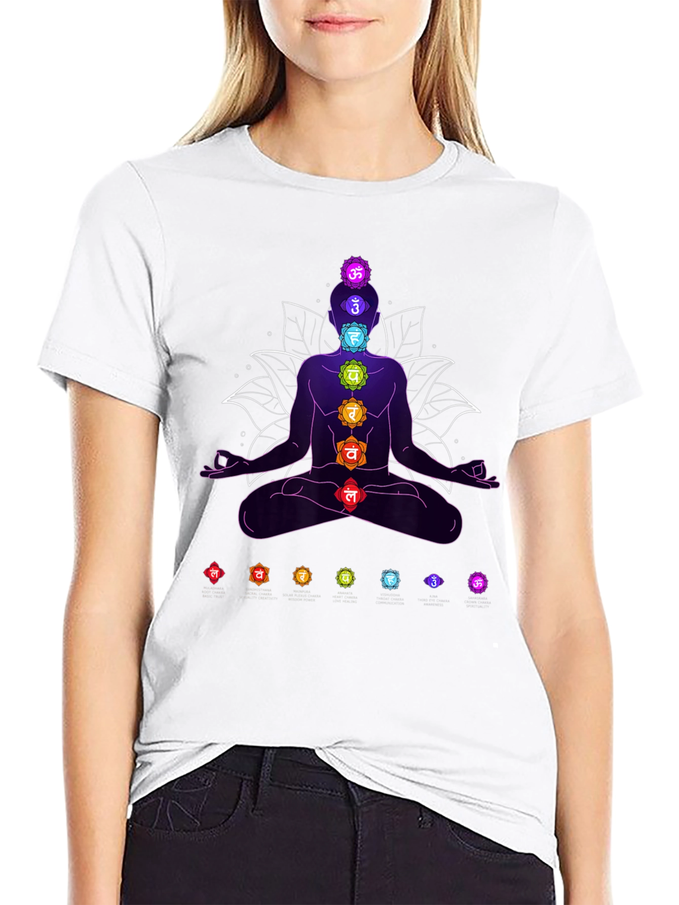 Chakra Meditation T-Shirt - Spiritual Yoga Tee