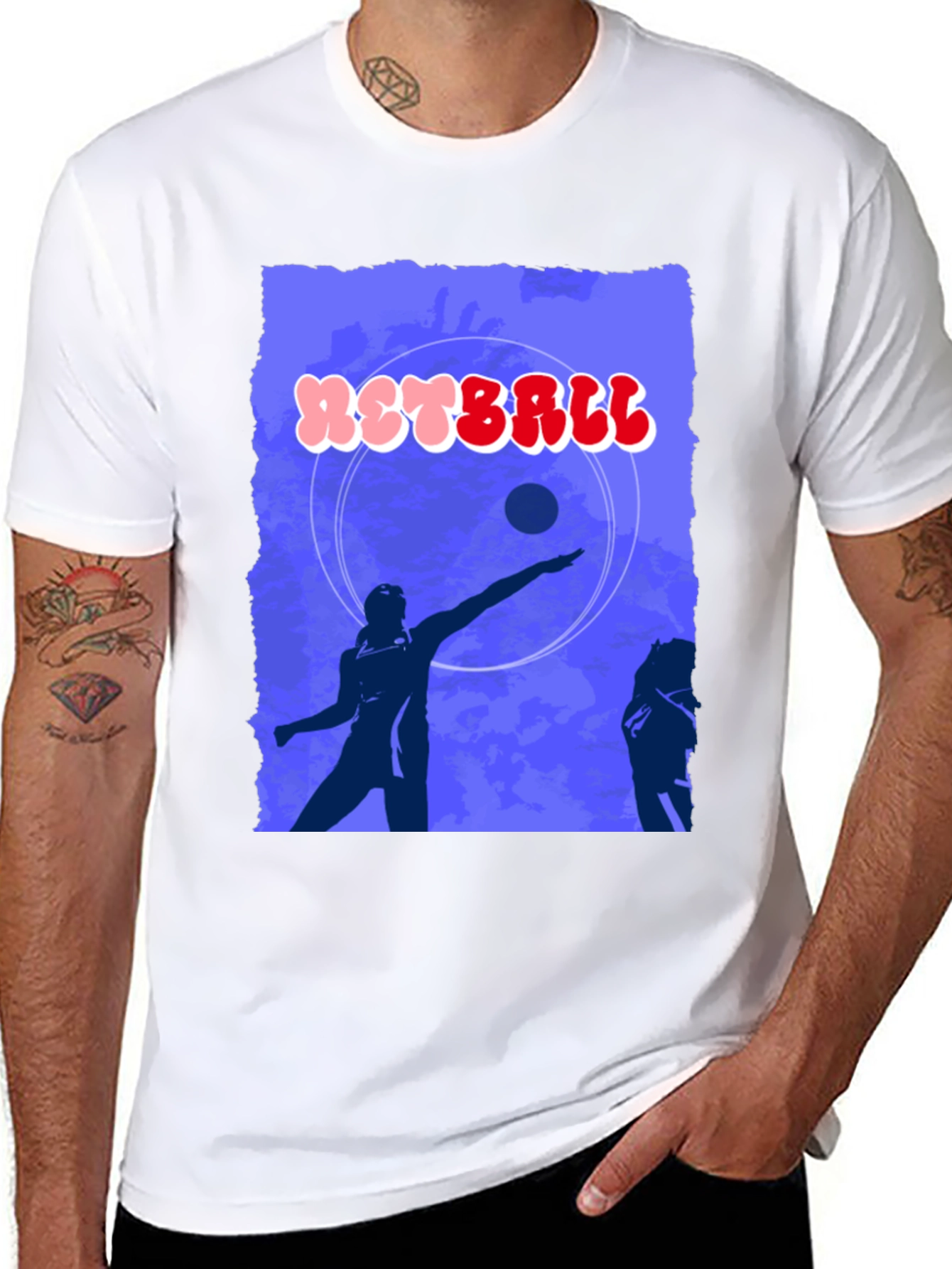 Netball Player Graphic Tee - Stylish Sportswear