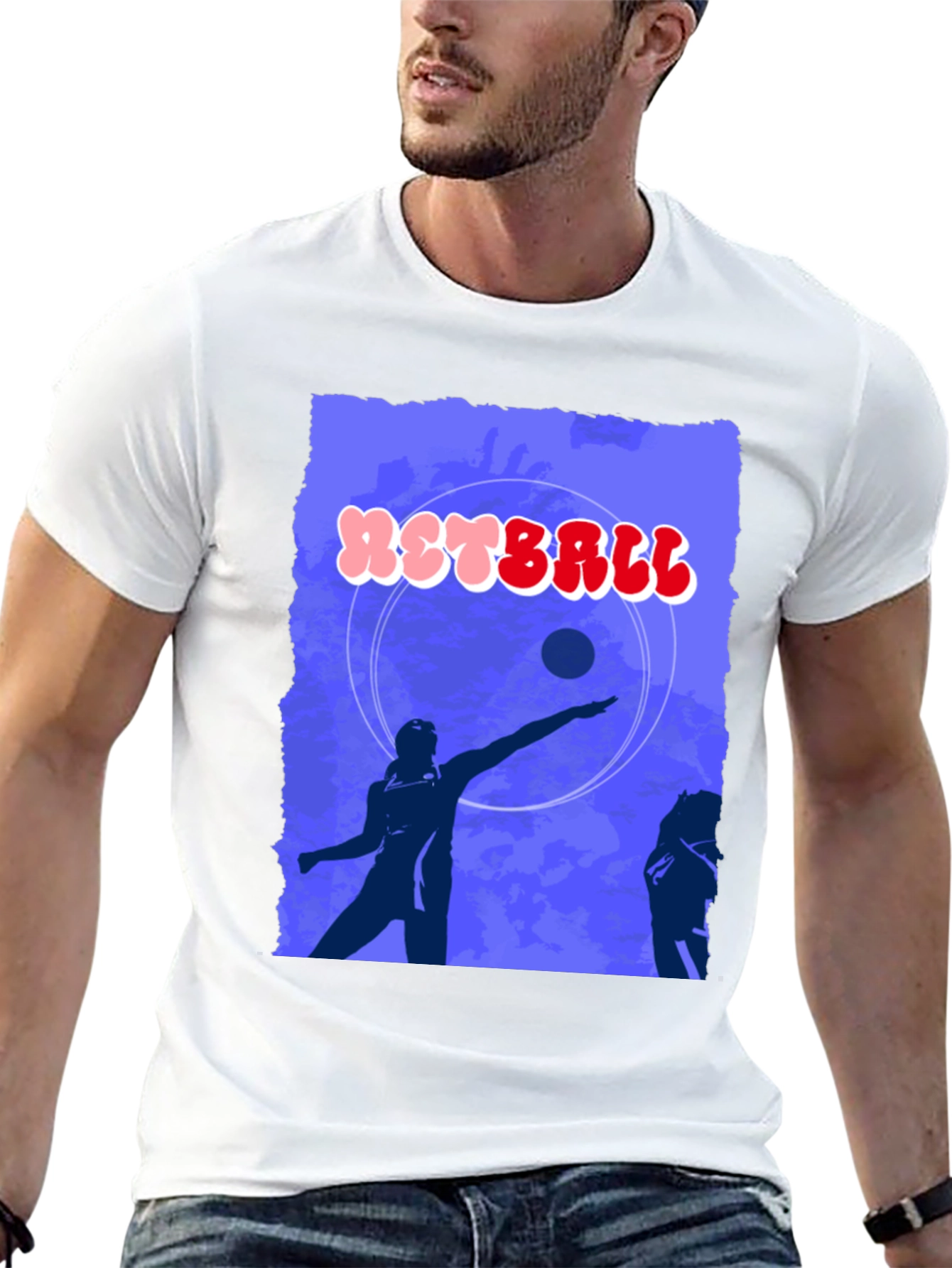 Netball Player Graphic Tee - Stylish Sportswear